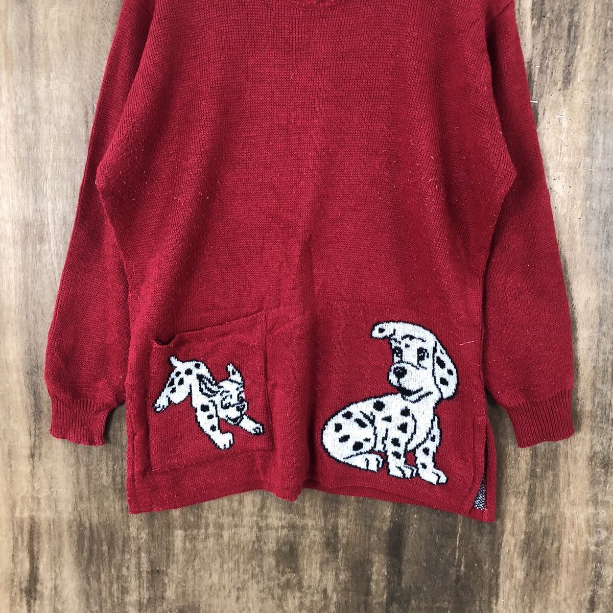Aran Isles Knitwear Meilleur Dog Red Sweater Knitwear #002 Size US L / EU 52-54 / 3 - 3 Thumbnail