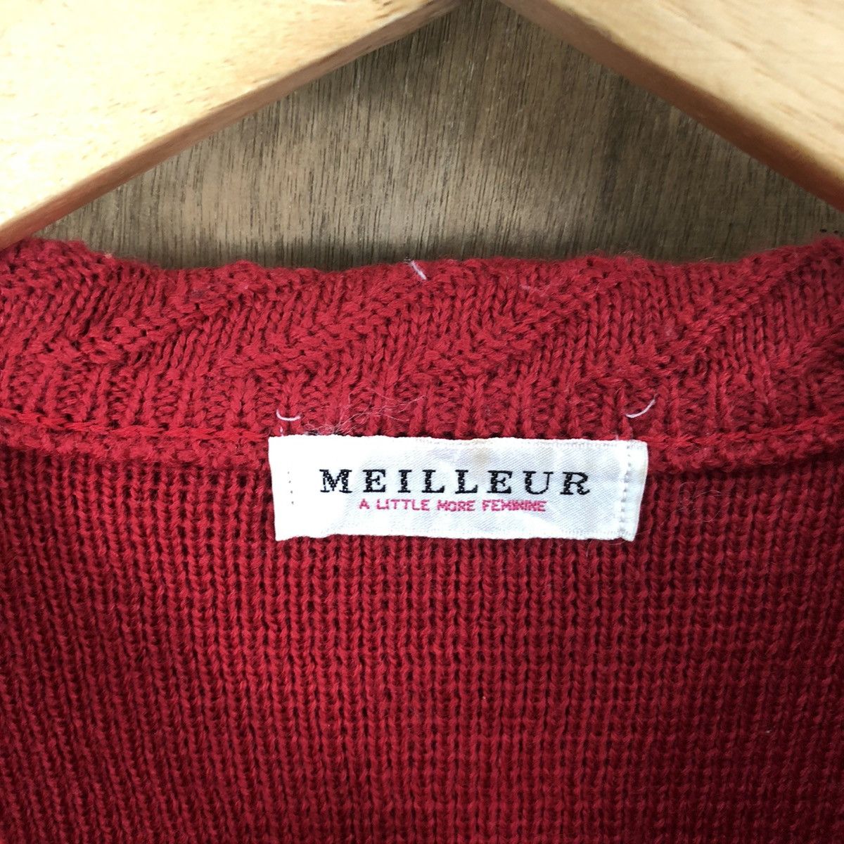 Aran Isles Knitwear Meilleur Dog Red Sweater Knitwear #002 Size US L / EU 52-54 / 3 - 7 Thumbnail
