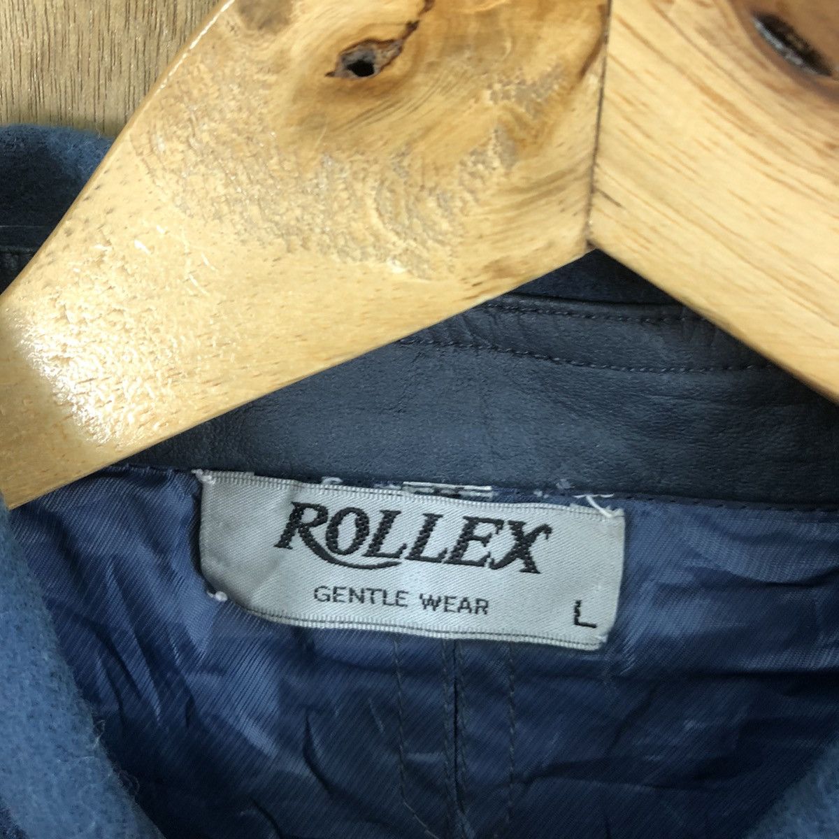 Japanese Brand Vintage Rollex Dark Blue Wool Varsity Jacket #1851 Size US L / EU 52-54 / 3 - 7 Thumbnail