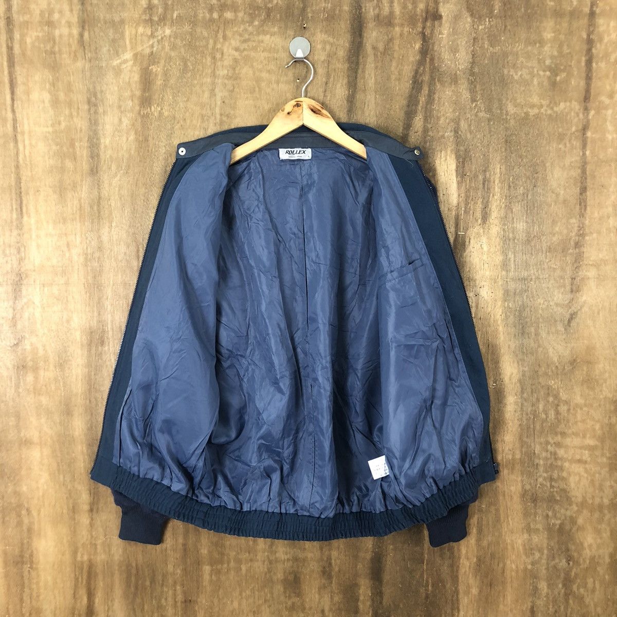 Japanese Brand Vintage Rollex Dark Blue Wool Varsity Jacket #1851 Size US L / EU 52-54 / 3 - 9 Thumbnail