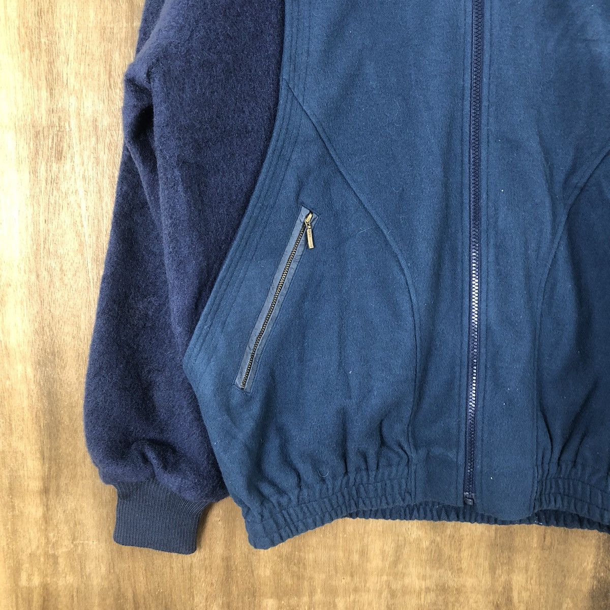 Japanese Brand Vintage Rollex Dark Blue Wool Varsity Jacket #1851 Size US L / EU 52-54 / 3 - 4 Thumbnail