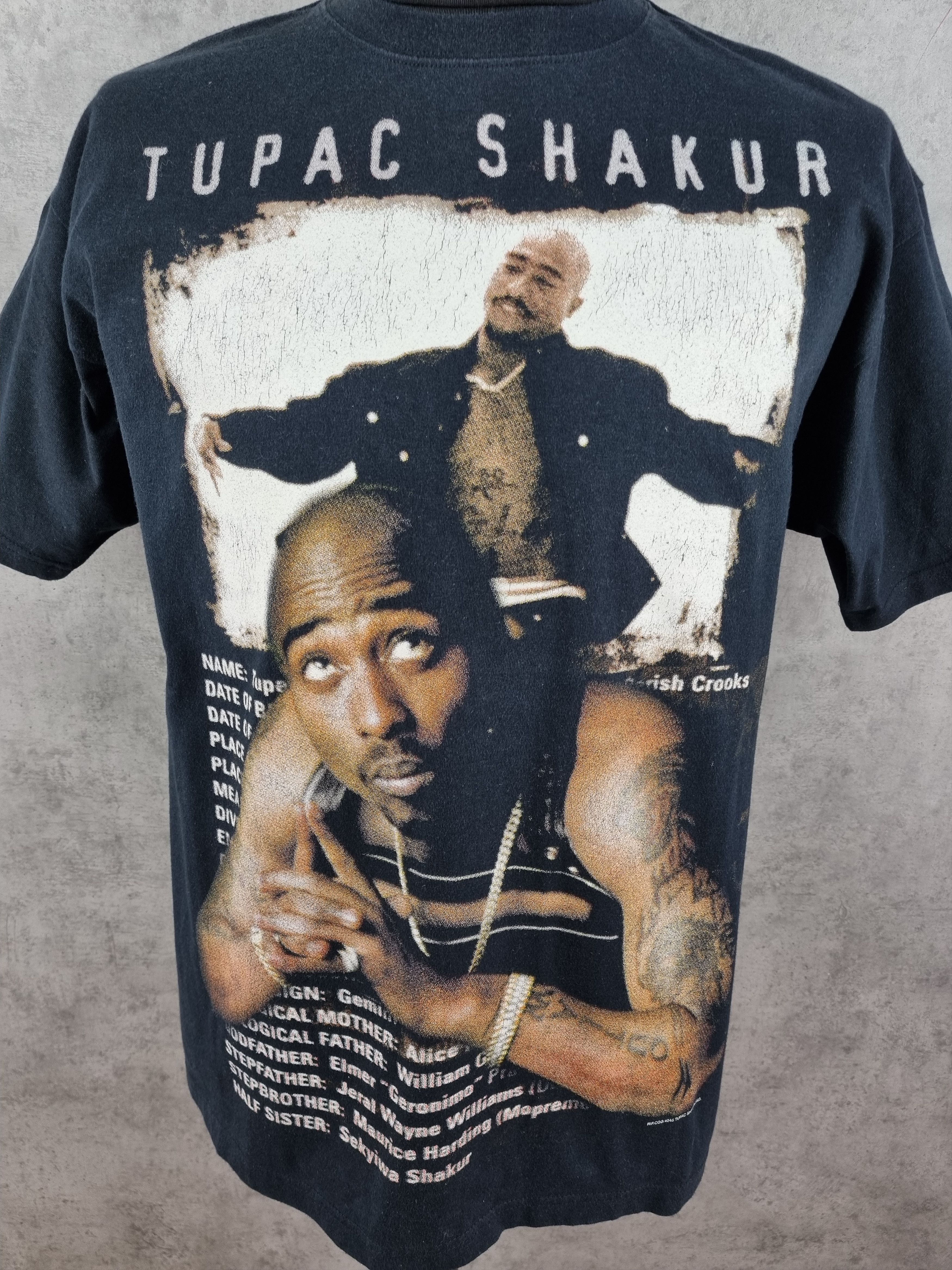 Rap Tees × Vintage Vintage Tupac Shakur Portrait Rare Print Rap Tee Size US XL / EU 56 / 4 - 9 Thumbnail