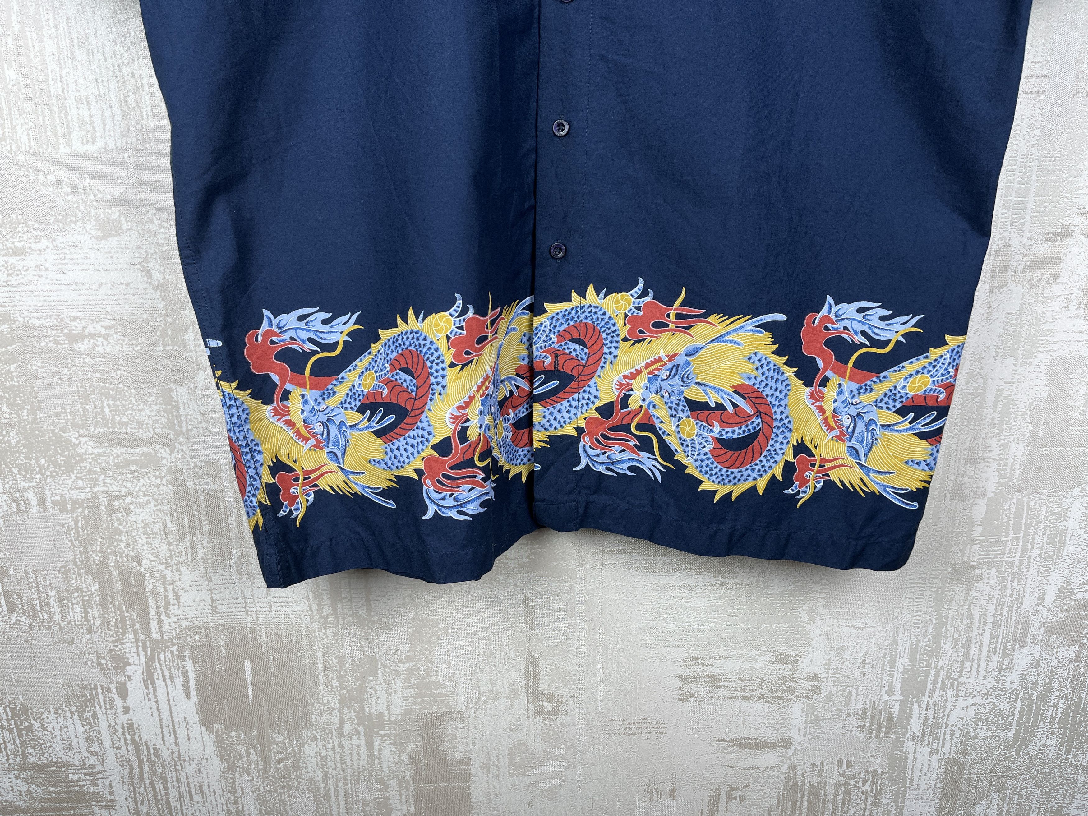 Japanese Brand Vintage Dragons Aloha Hawaiian Beach Japan Shirt Y2K Size US XXL / EU 58 / 5 - 5 Thumbnail