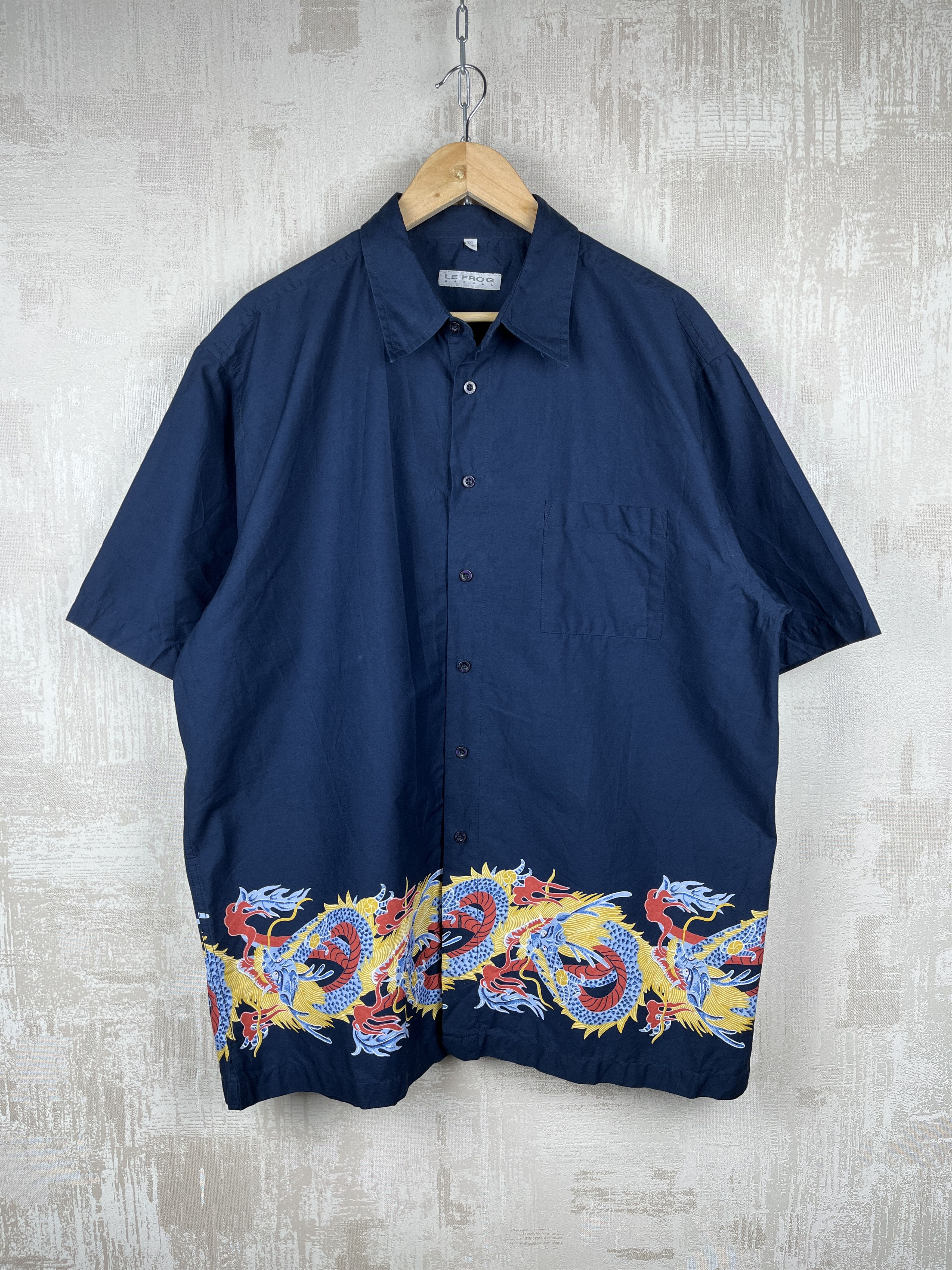 Japanese Brand Vintage Dragons Aloha Hawaiian Beach Japan Shirt Y2K Size US XXL / EU 58 / 5 - 2 Thumbnail