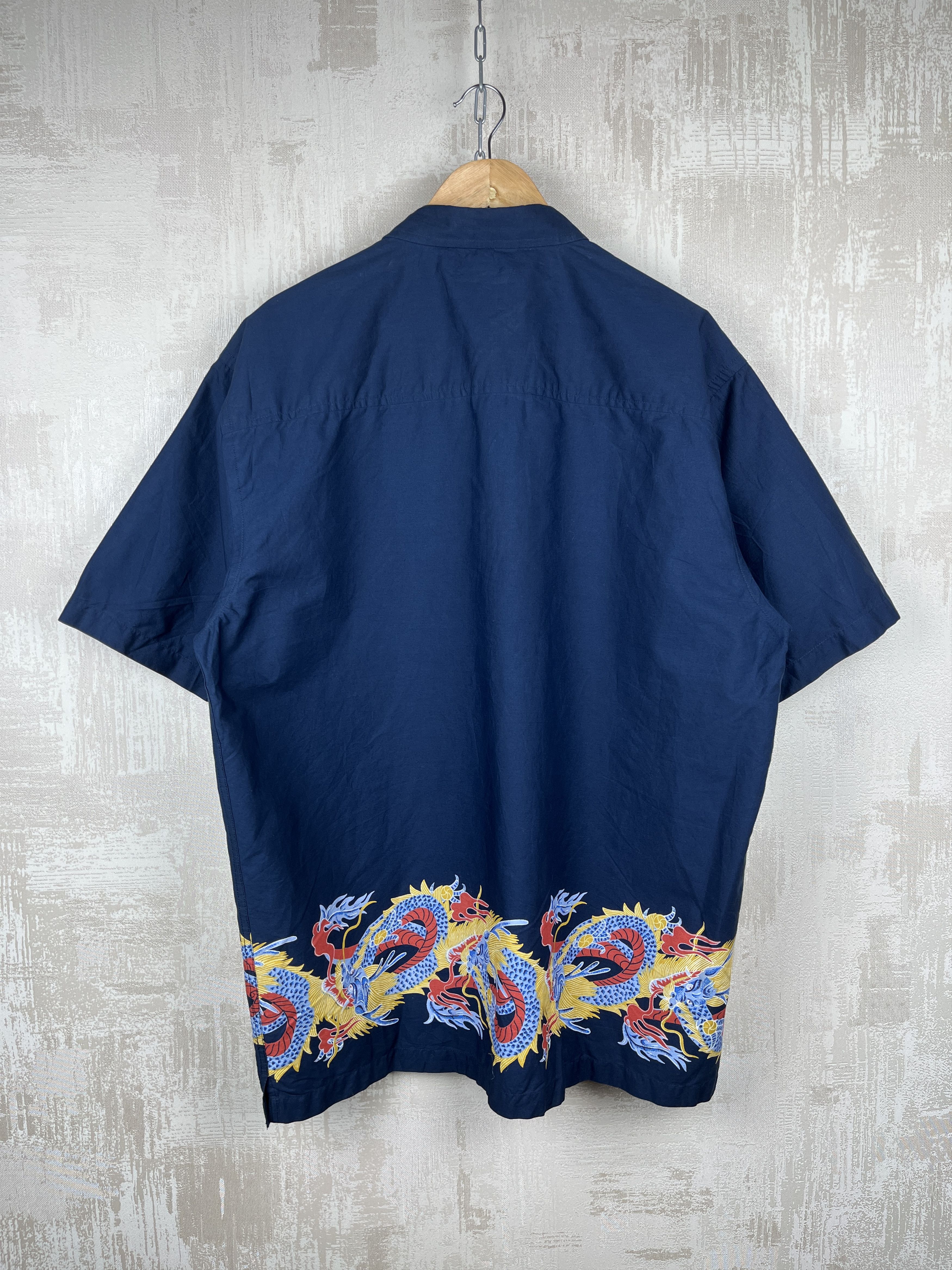 Japanese Brand Vintage Dragons Aloha Hawaiian Beach Japan Shirt Y2K Size US XXL / EU 58 / 5 - 10 Thumbnail