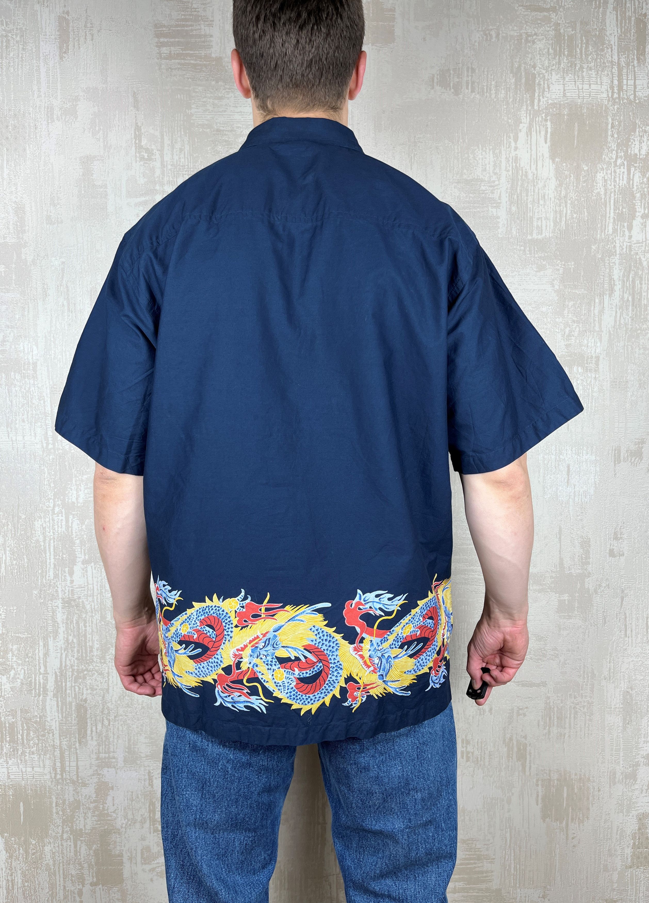 Japanese Brand Vintage Dragons Aloha Hawaiian Beach Japan Shirt Y2K Size US XXL / EU 58 / 5 - 9 Thumbnail