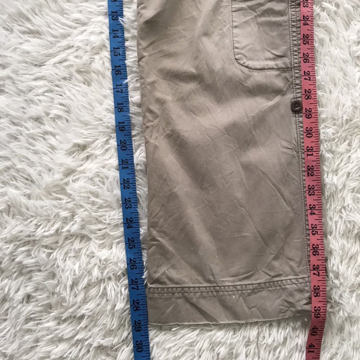 Gap Gap double knee khakis cargo pant multi pockets (faded) Size US 33 - 14 Thumbnail