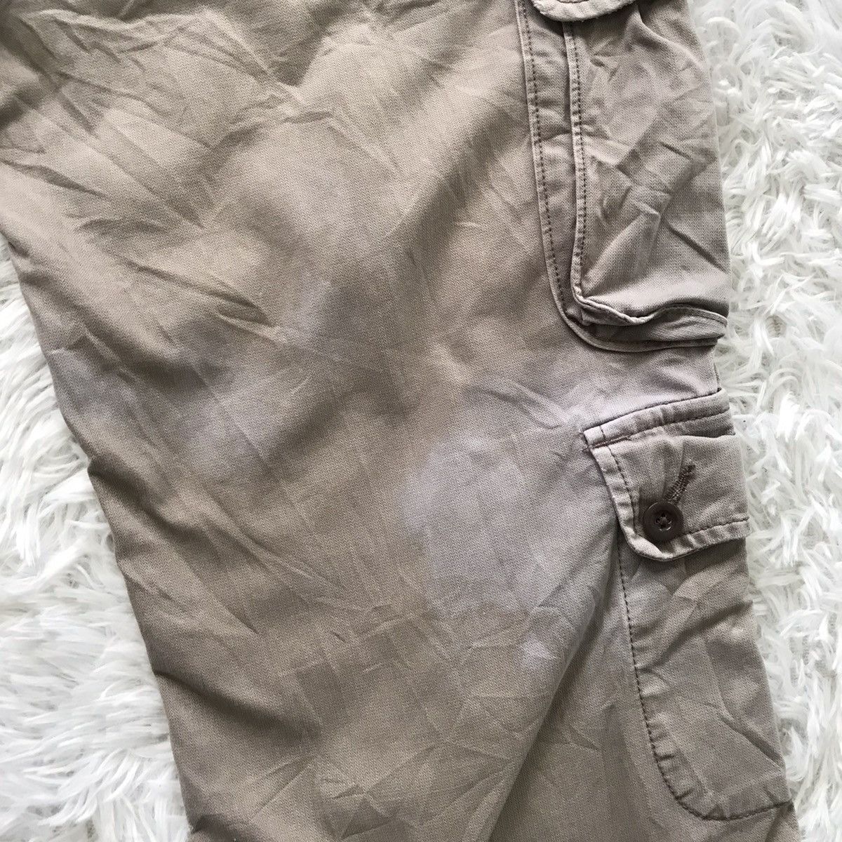Gap Gap double knee khakis cargo pant multi pockets (faded) Size US 33 - 20 Thumbnail