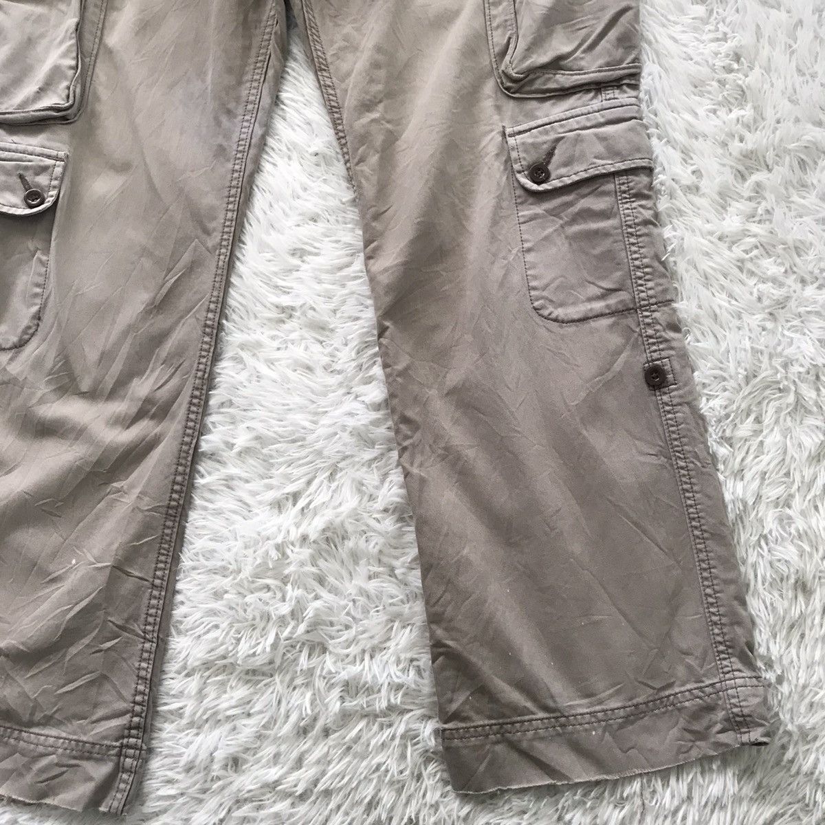 Gap Gap double knee khakis cargo pant multi pockets (faded) Size US 33 - 4 Thumbnail