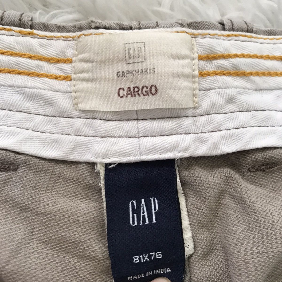Gap Gap double knee khakis cargo pant multi pockets (faded) Size US 33 - 6 Thumbnail