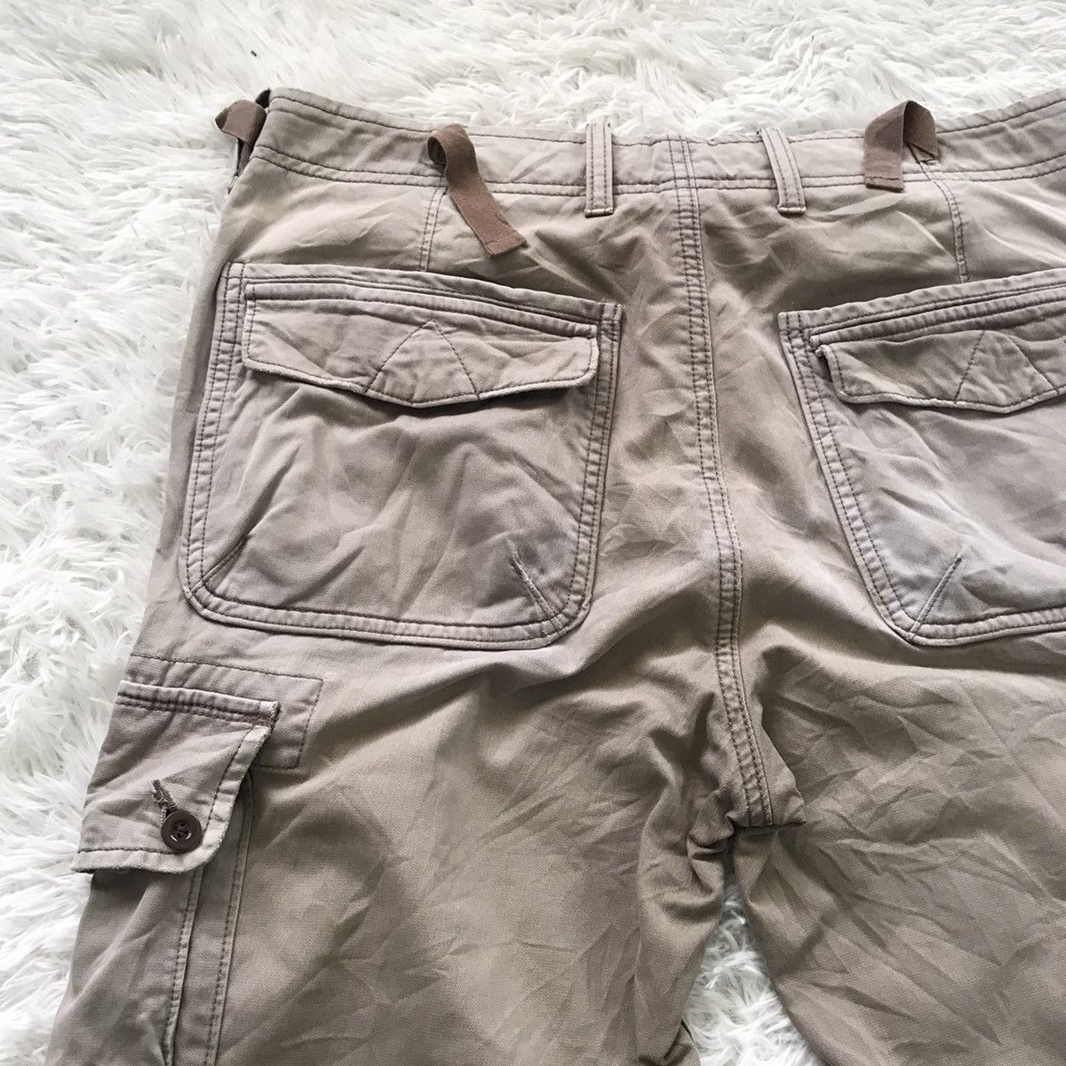 Gap Gap double knee khakis cargo pant multi pockets (faded) Size US 33 - 16 Thumbnail