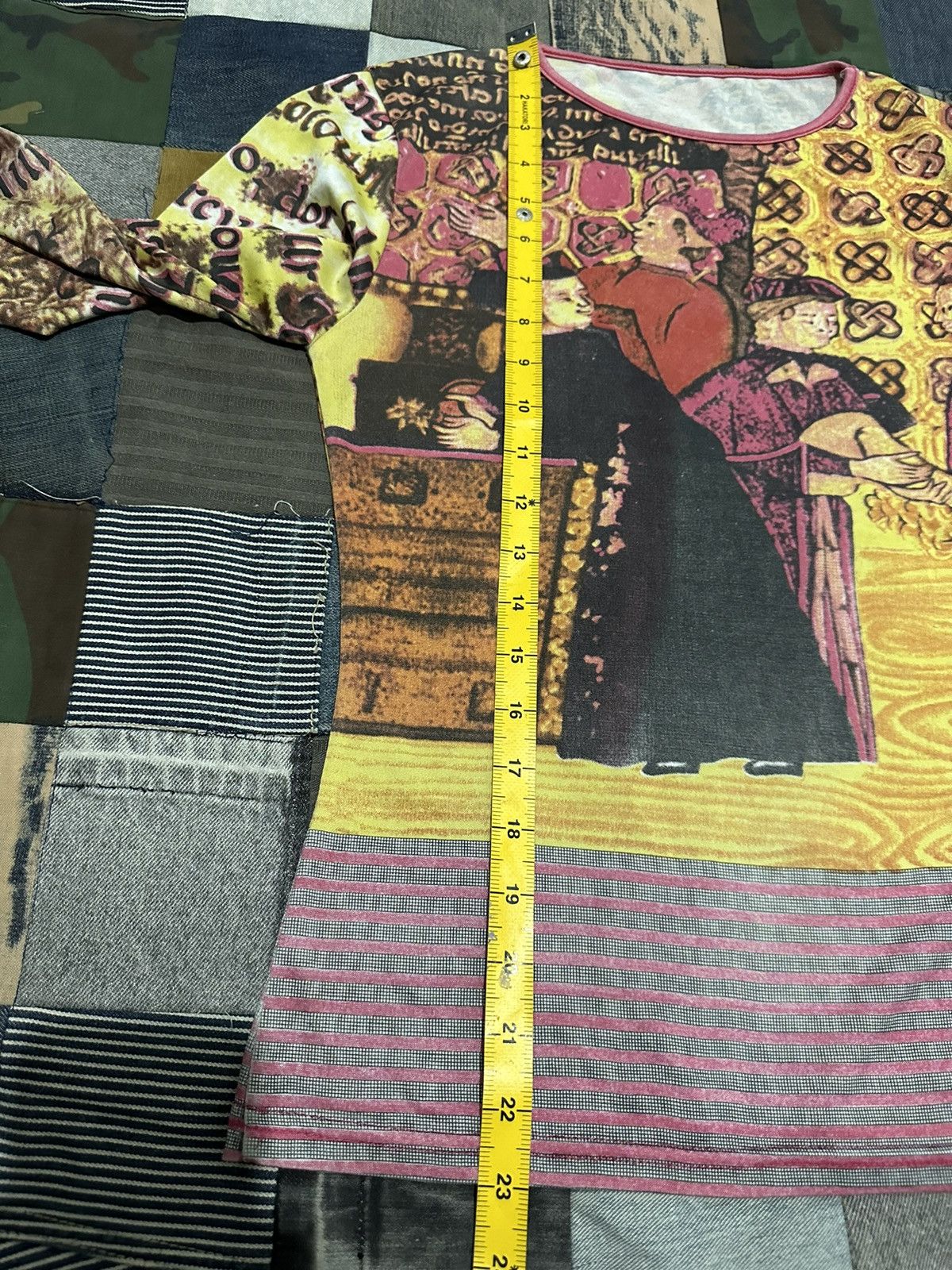 Vintage Unknown 3/4 Sleeve Stretch Beautifull Art Size M / US 6-8 / IT 42-44 - 9 Thumbnail