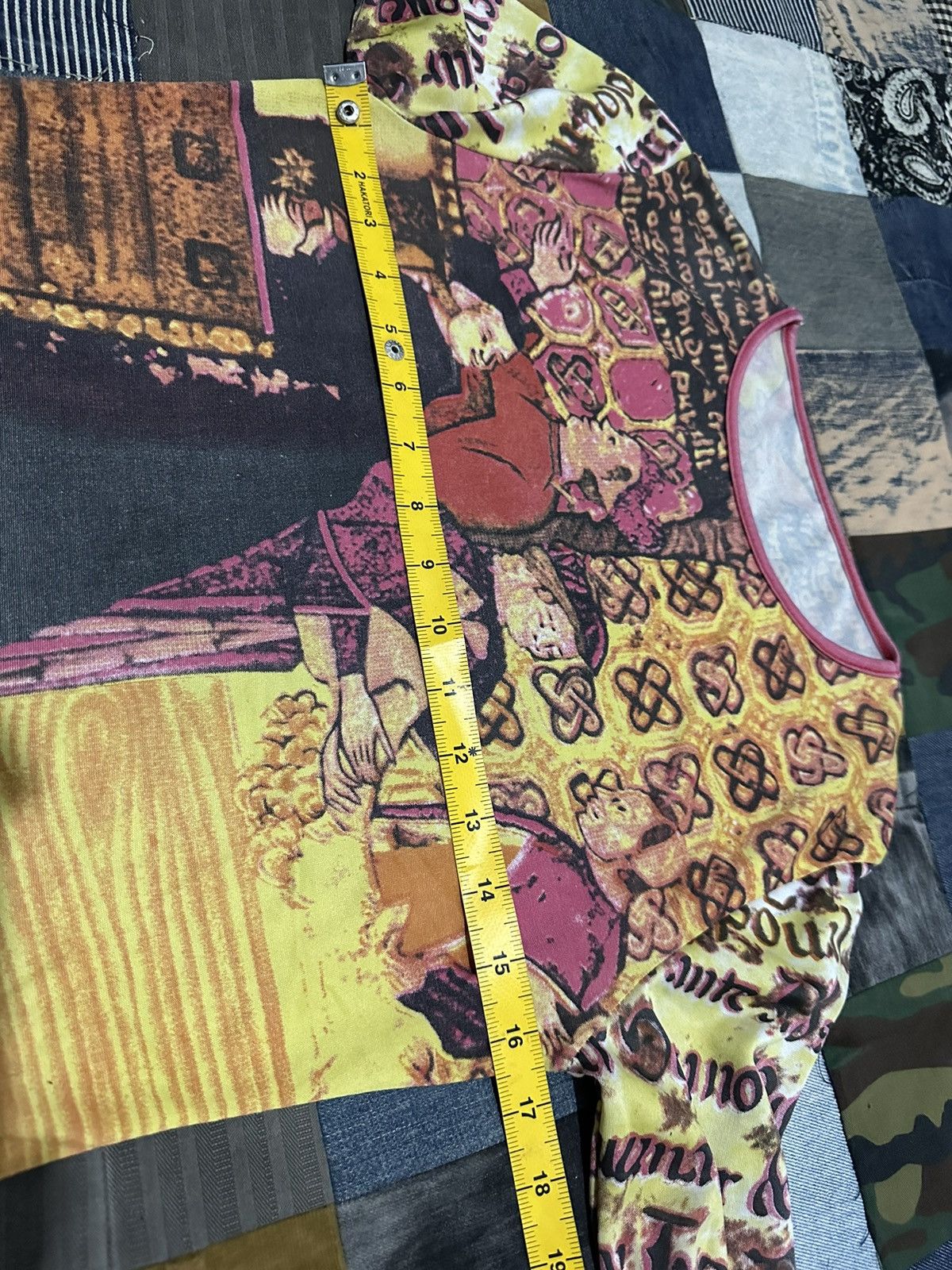 Vintage Unknown 3/4 Sleeve Stretch Beautifull Art Size M / US 6-8 / IT 42-44 - 8 Thumbnail