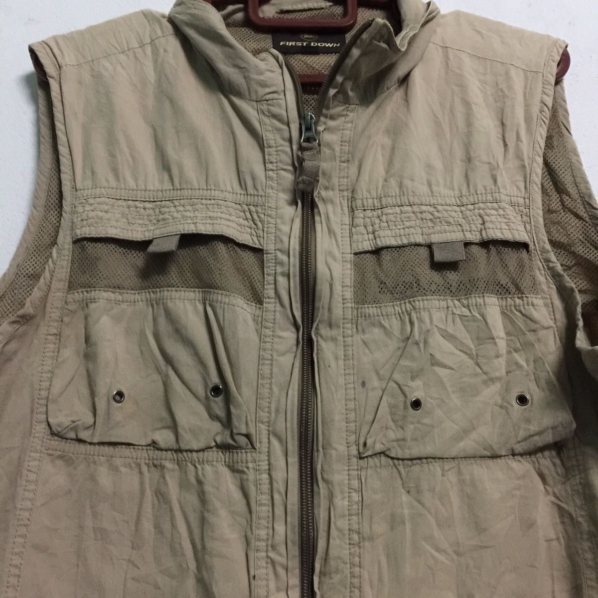Japanese Brand FIRST DOWN EXPLORATION MORE POCKETS VEST Size US L / EU 52-54 / 3 - 6 Thumbnail