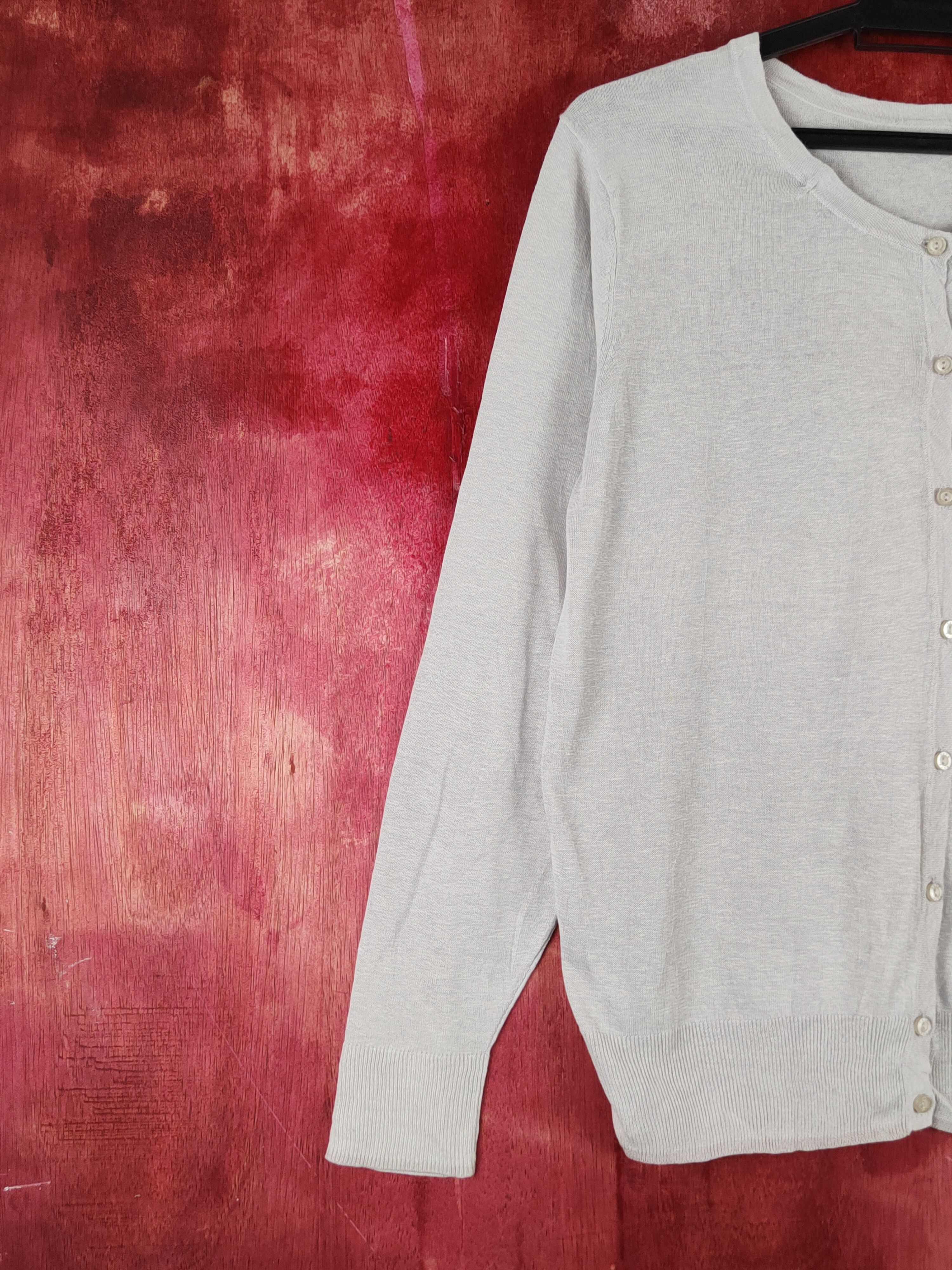 Homespun Knitwear × Japanese Brand Japanese Brand Gray Knitwear Cardigan #S1208 Size M / US 6-8 / IT 42-44 - 3 Thumbnail