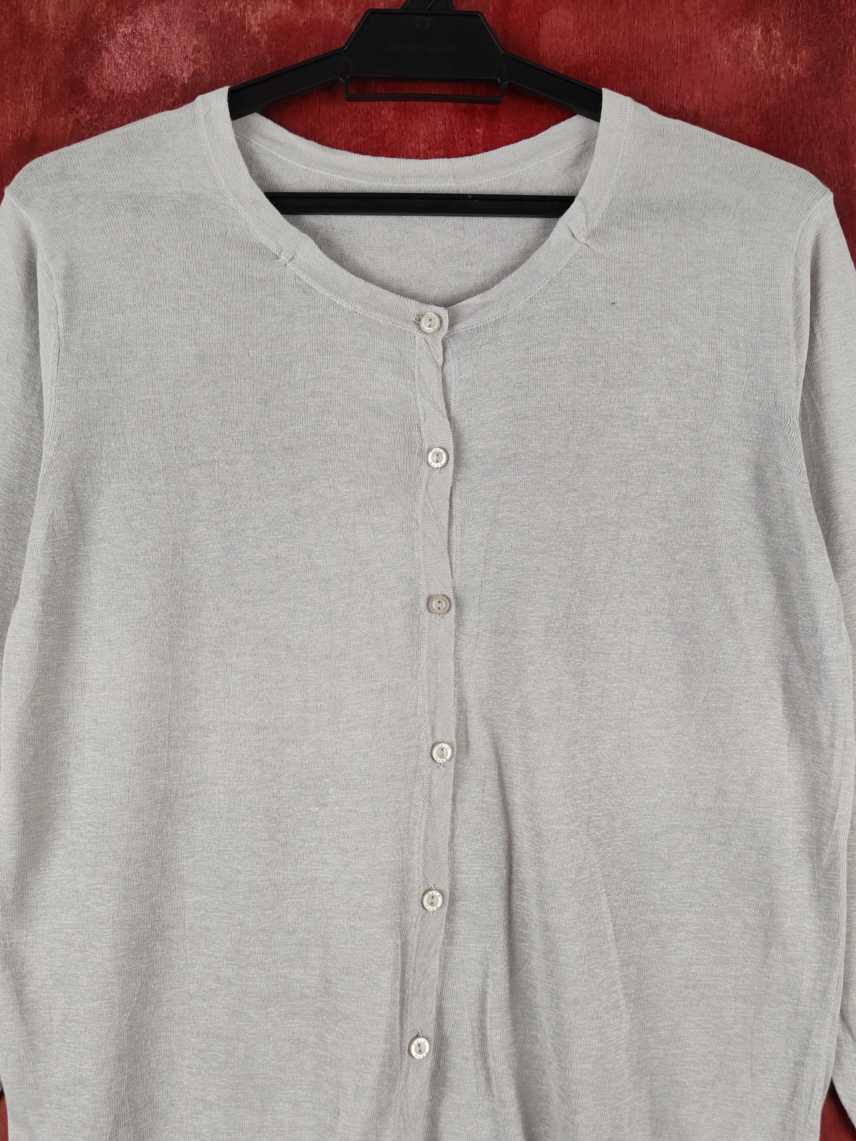 Homespun Knitwear × Japanese Brand Japanese Brand Gray Knitwear Cardigan #S1208 Size M / US 6-8 / IT 42-44 - 2 Thumbnail