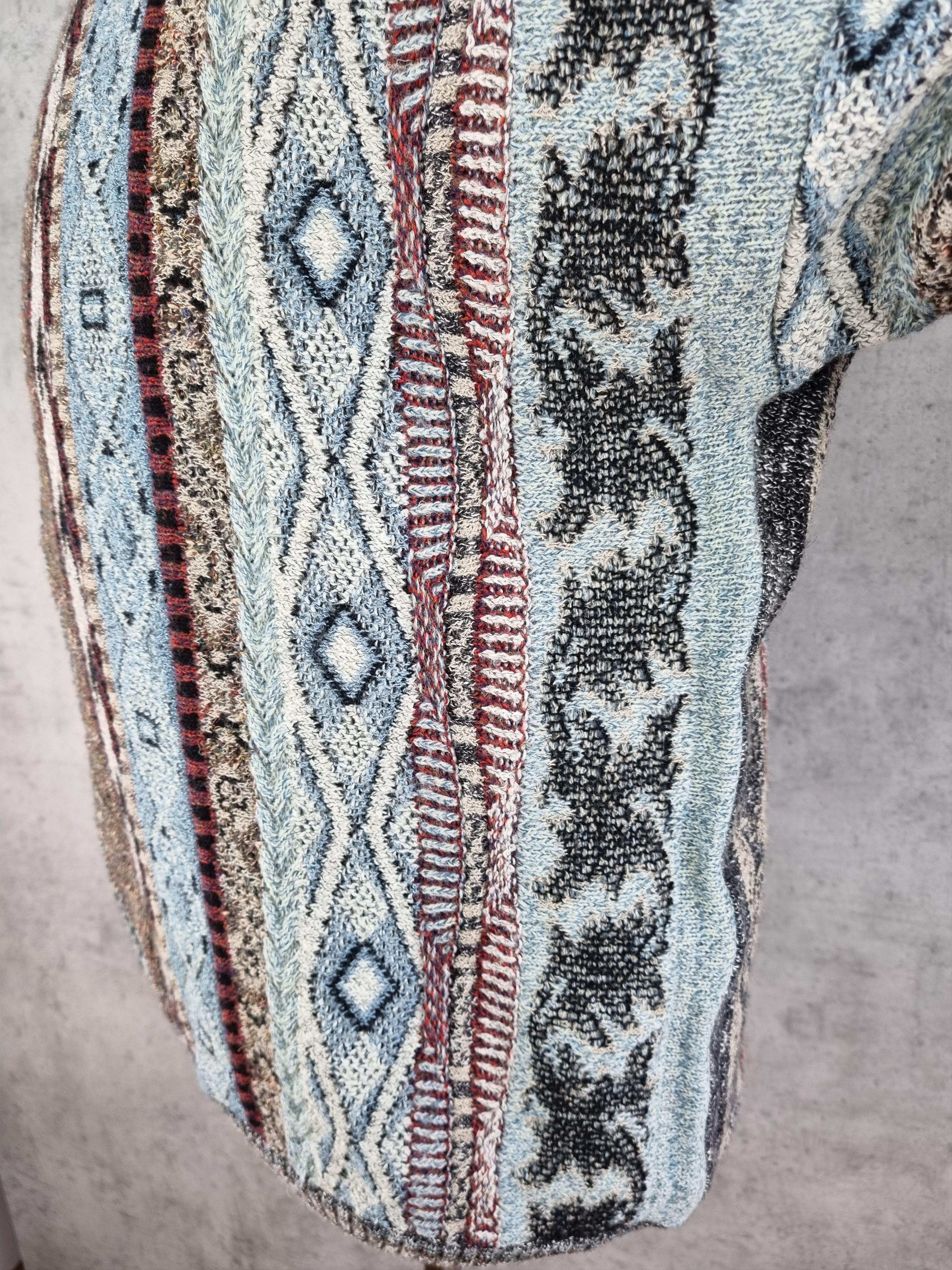 Japanese Brand × Vintage 80s Vintage Tundra Style Wool Sweater Made in ITALY Size US L / EU 52-54 / 3 - 14 Thumbnail