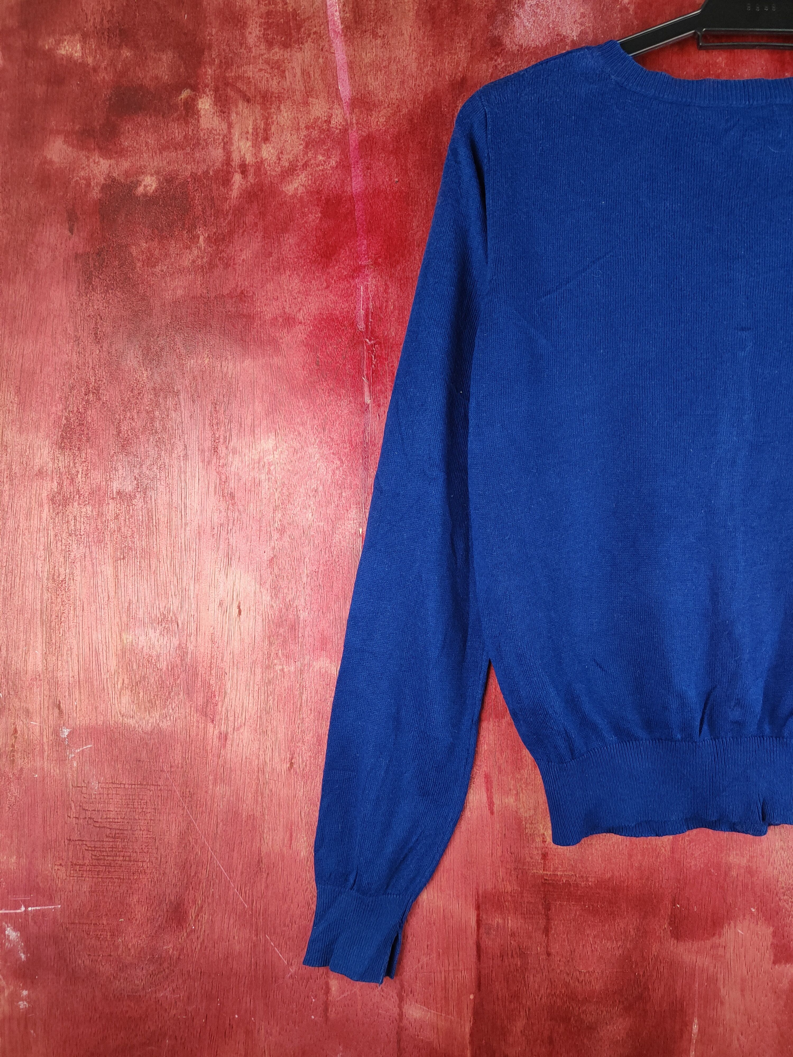 Homespun Knitwear × Japanese Brand Sorridere Navy Knitwear Cardigan japan vintage #S1203 Size S / US 4 / IT 40 - 8 Thumbnail