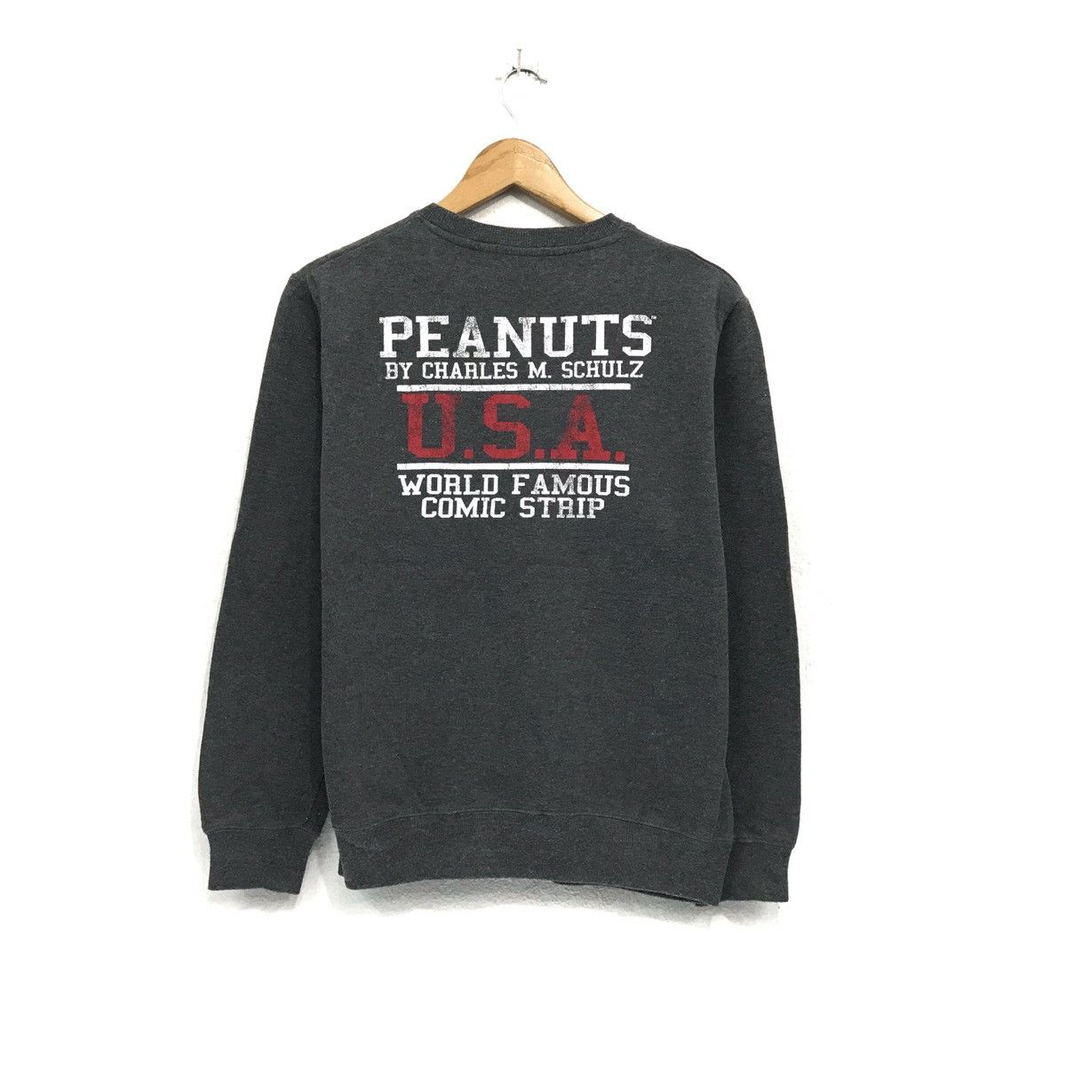 Japanese Brand × Peanuts × Vintage Vintage Peanuts Snoopy Sweatshirt Biglogo Snoopy Woodstock Size US S / EU 44-46 / 1 - 3 Thumbnail