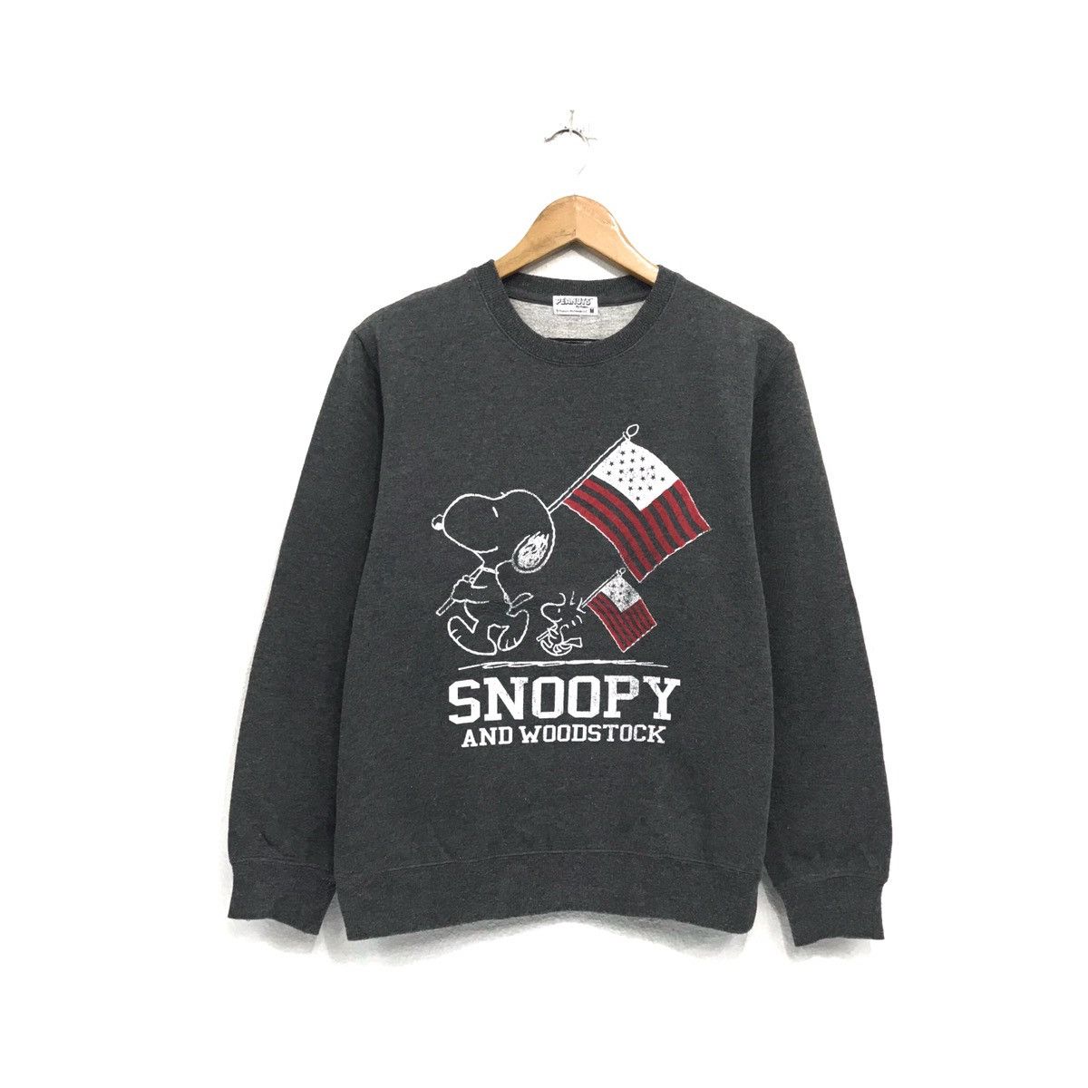 Japanese Brand × Peanuts × Vintage Vintage Peanuts Snoopy Sweatshirt Biglogo Snoopy Woodstock Size US S / EU 44-46 / 1 - 2 Thumbnail