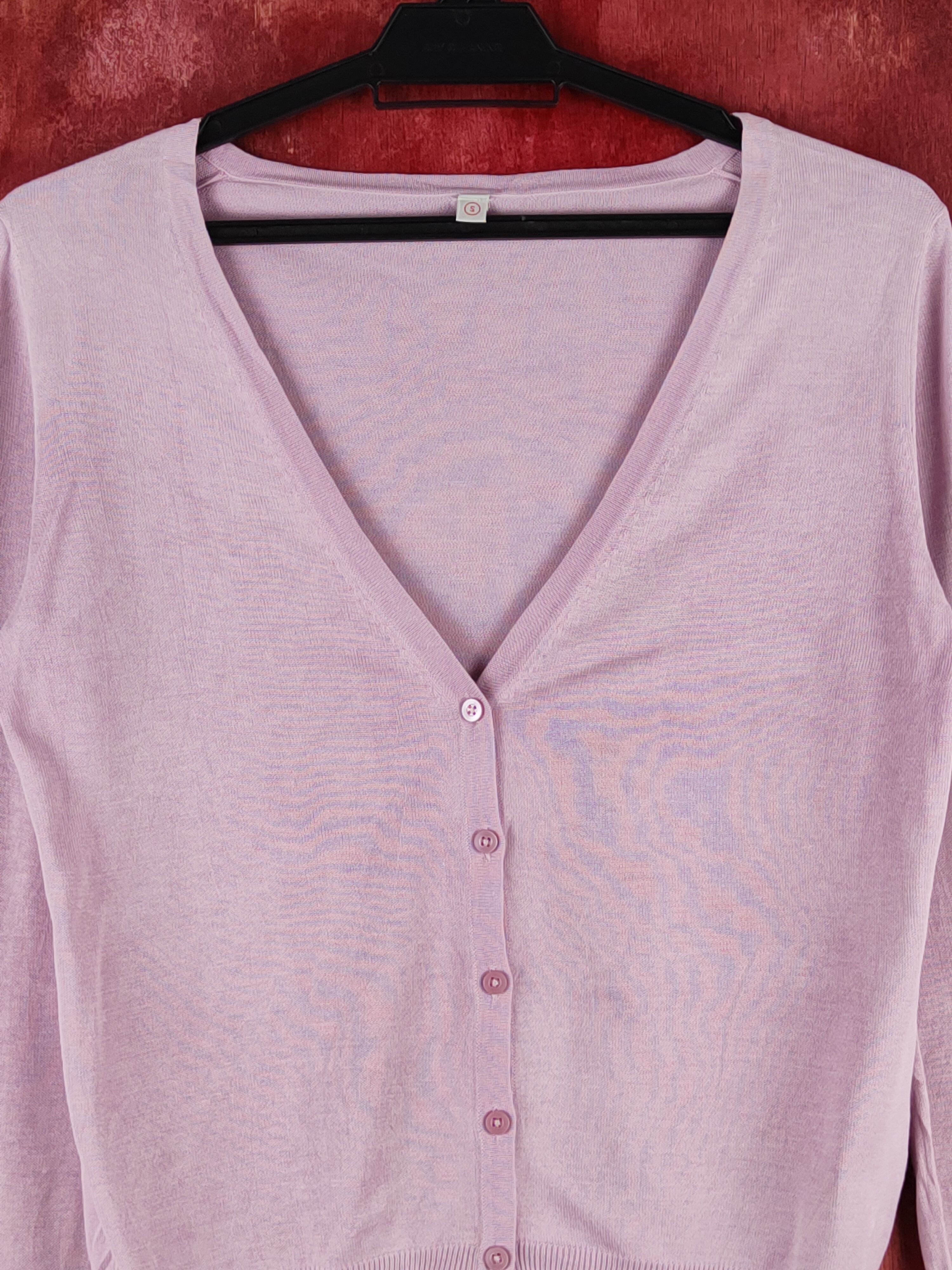 Japanese Brand Uniqlo Light Purple Knitwear Cardigan vintage #S1202 Size S / US 4 / IT 40 - 2 Thumbnail