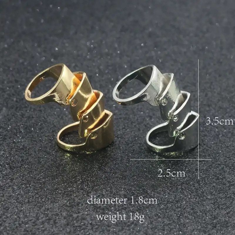 Japanese Brand Creative Joint Armor Knuckle Metal Ring Size ONE SIZE - 5 Thumbnail