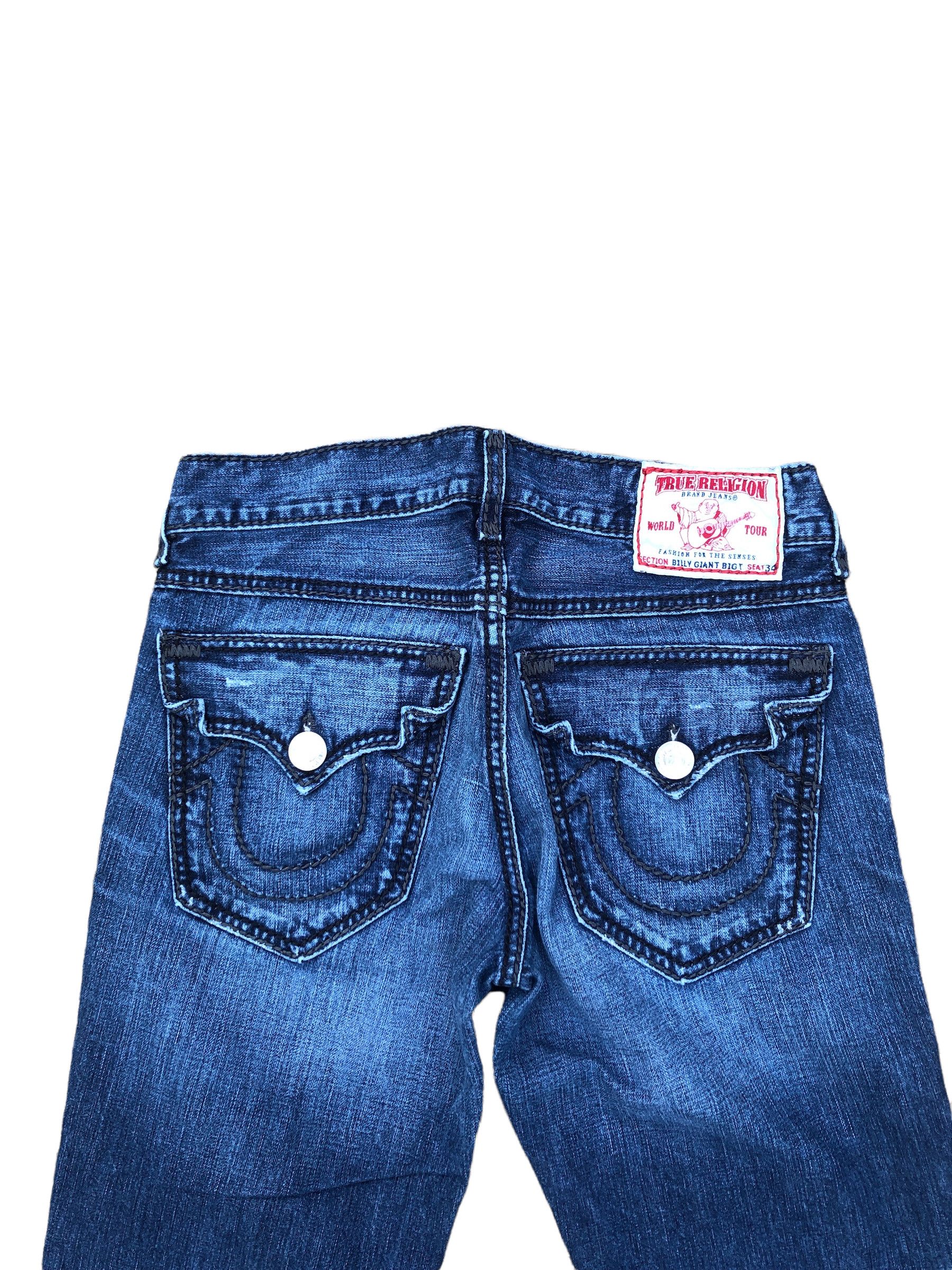 True Religion × Vintage Vintage True Religion Jeans Size 32 BILLY GIANT BIG T Blue Size US 32 / EU 48 - 2 Thumbnail