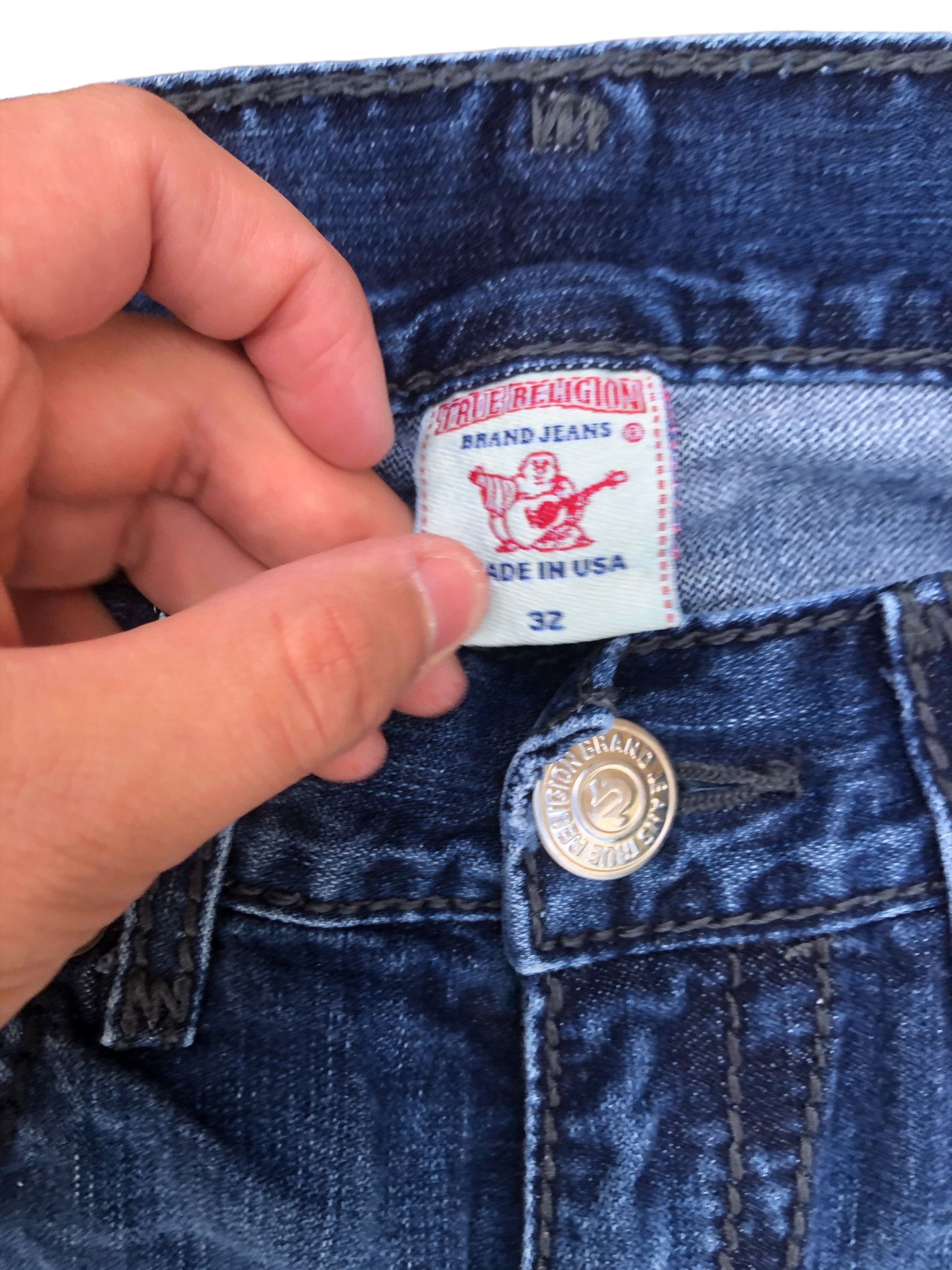 True Religion × Vintage Vintage True Religion Jeans Size 32 BILLY GIANT BIG T Blue Size US 32 / EU 48 - 5 Thumbnail