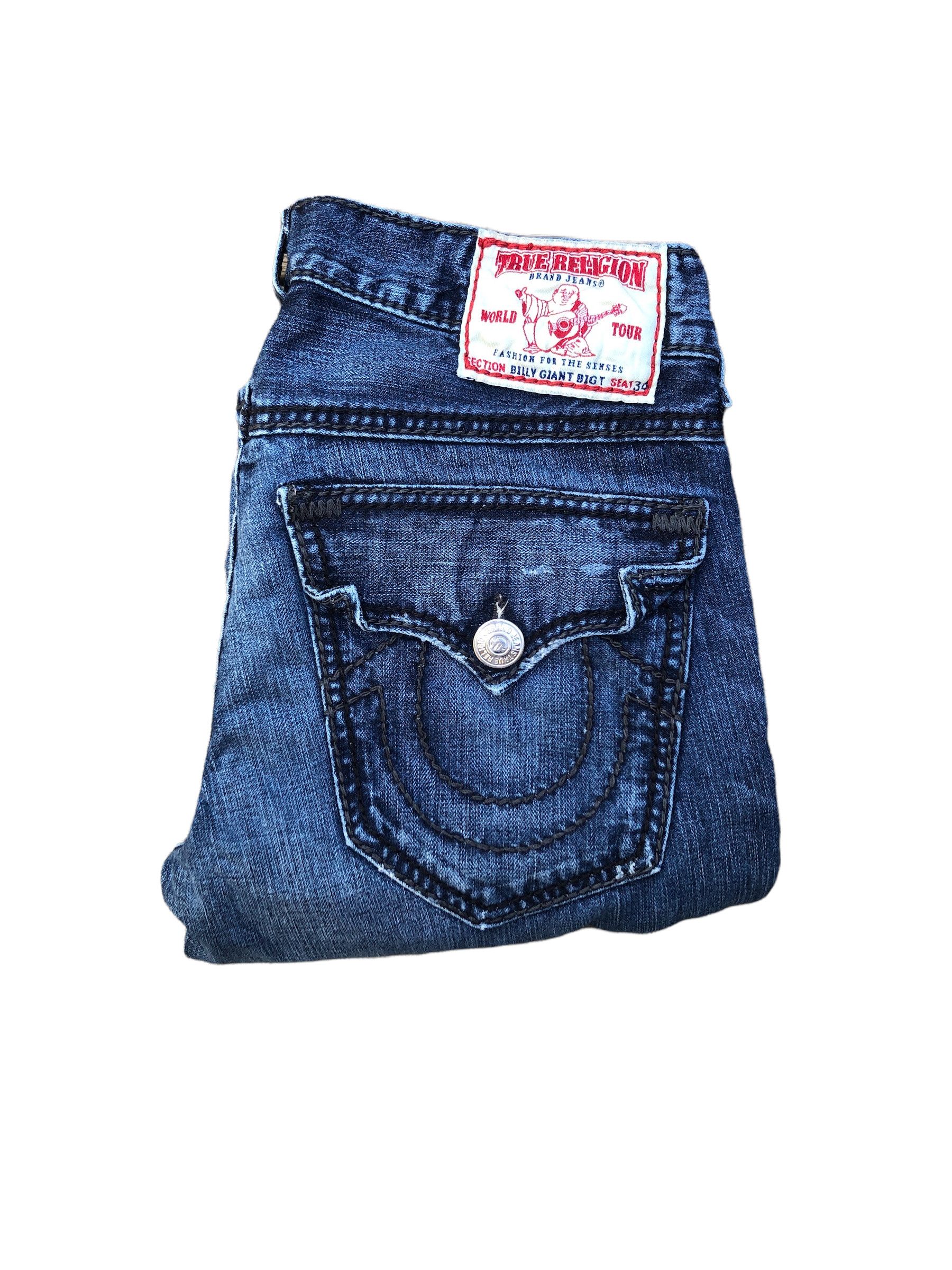 レア True Religion Billy 32インチ True Religion Billy Super T Denim Blue Jeans Size W32 L33 RARE - Etsy