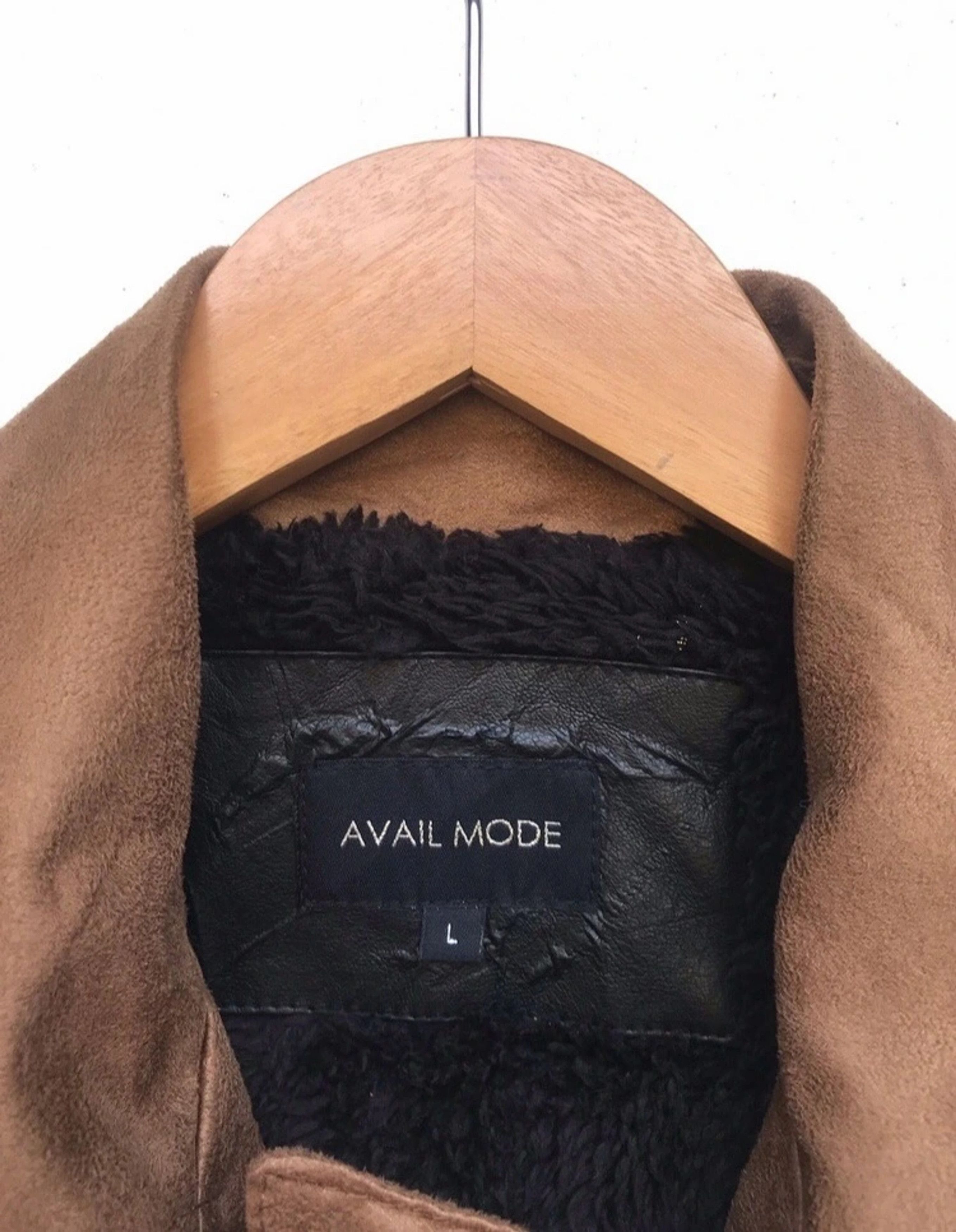 Japanese Brand Avail Mode Leather Jacket Fleece Sherpa Inside Size US S / EU 44-46 / 1 - 6 Thumbnail
