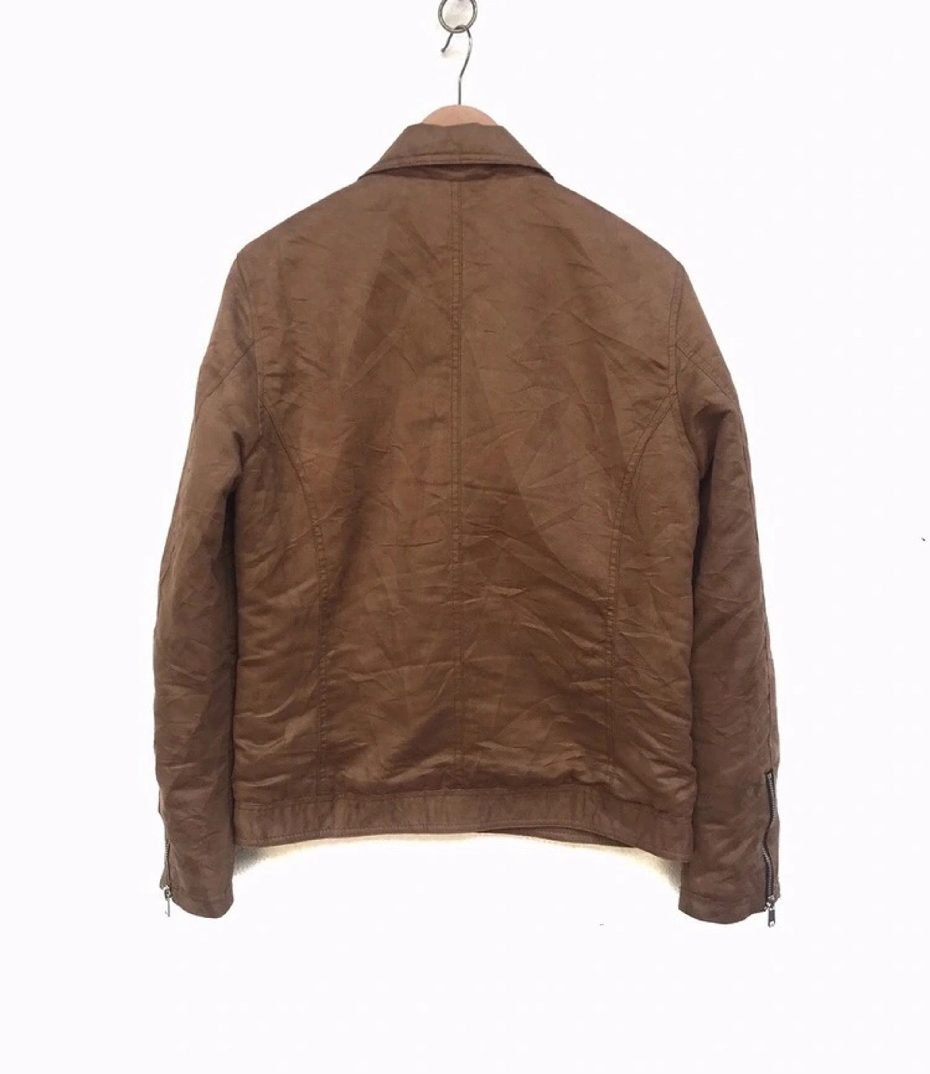 Japanese Brand Avail Mode Leather Jacket Fleece Sherpa Inside Size US S / EU 44-46 / 1 - 2 Thumbnail