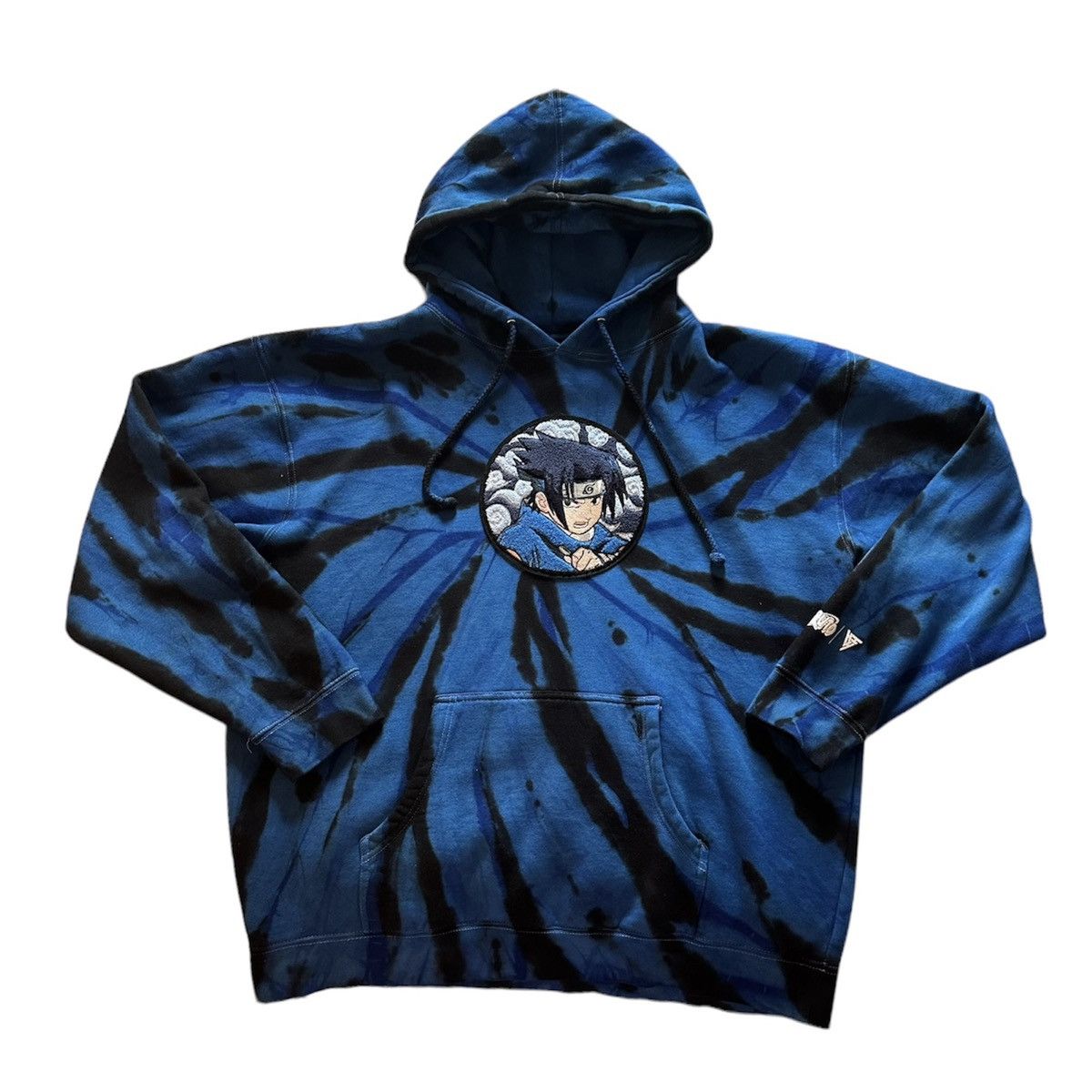 Hypland Hypland & Naruto blue tie dye sasuke hoodie | Grailed