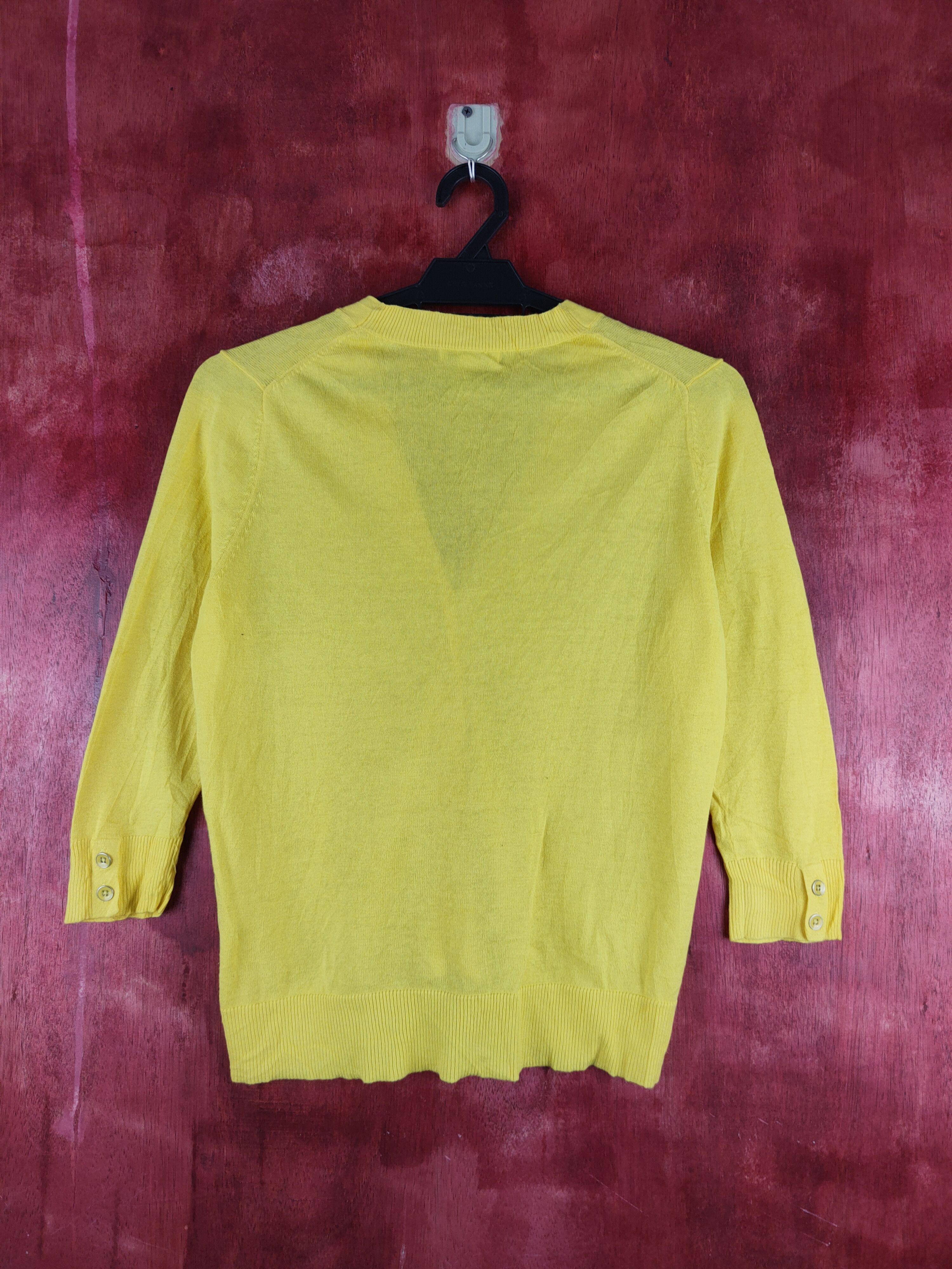 Gap × Homespun Knitwear Gap Yellow Knitwear Cardigan vintage #S1197 Size S / US 4 / IT 40 - 7 Thumbnail