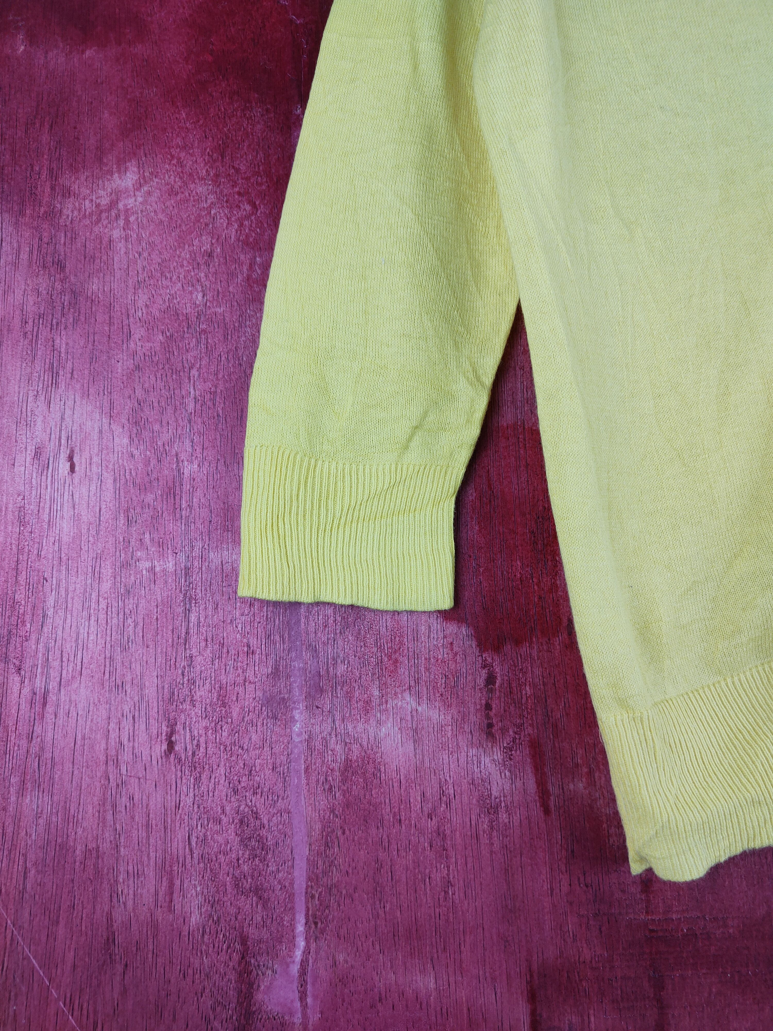 Gap × Homespun Knitwear Gap Yellow Knitwear Cardigan vintage #S1197 Size S / US 4 / IT 40 - 4 Thumbnail