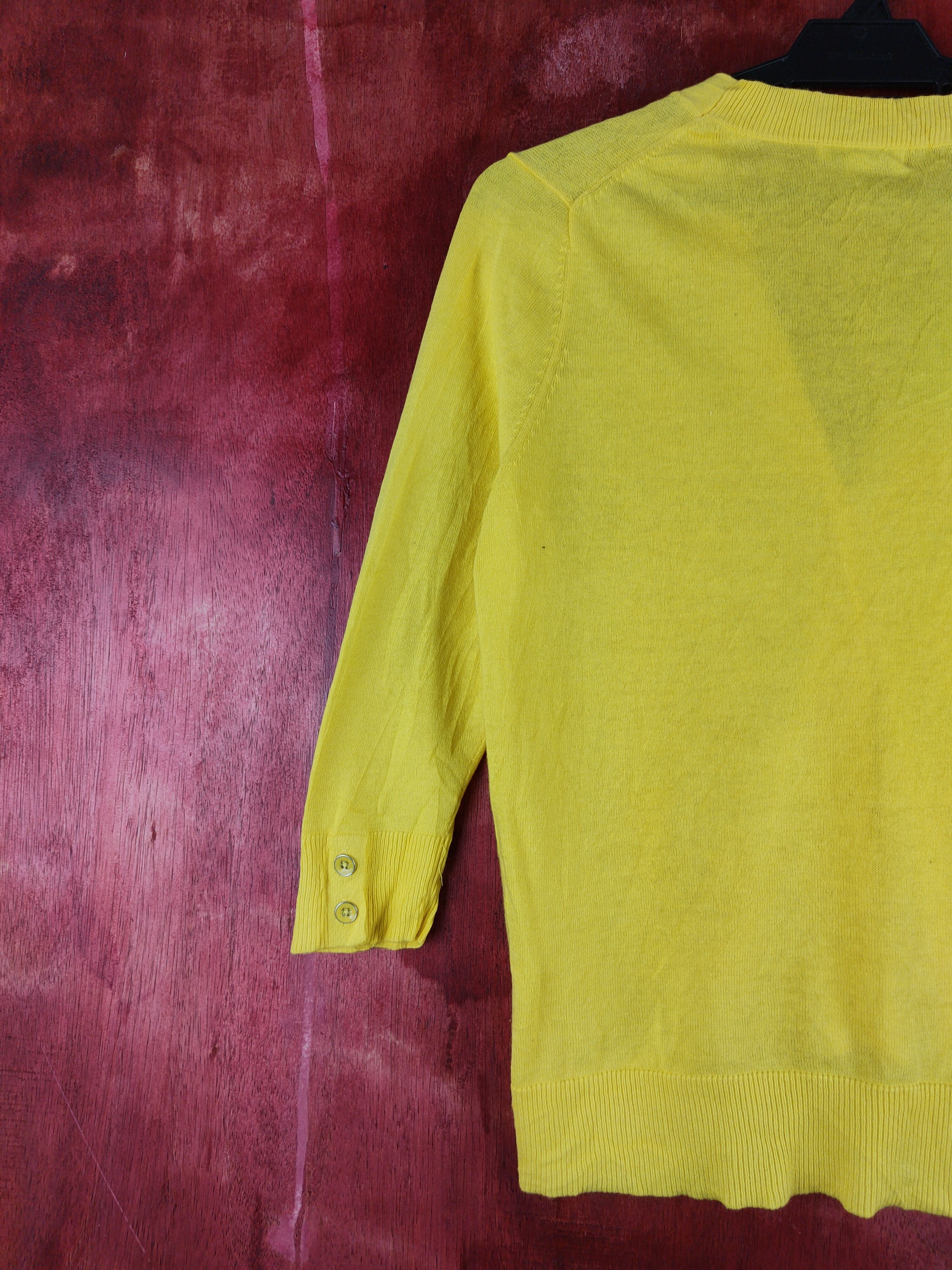 Gap × Homespun Knitwear Gap Yellow Knitwear Cardigan vintage #S1197 Size S / US 4 / IT 40 - 8 Thumbnail