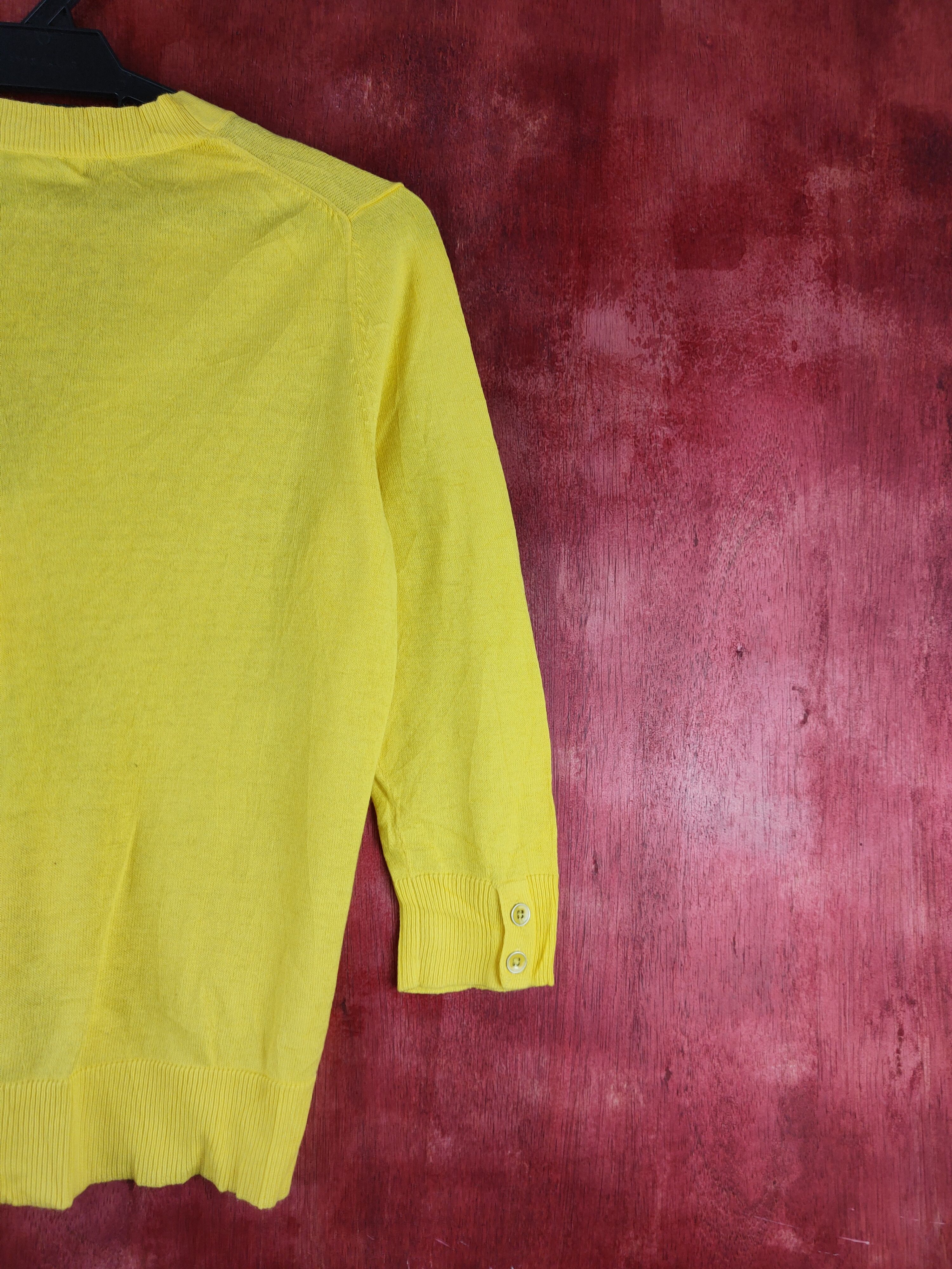 Gap × Homespun Knitwear Gap Yellow Knitwear Cardigan vintage #S1197 Size S / US 4 / IT 40 - 9 Thumbnail