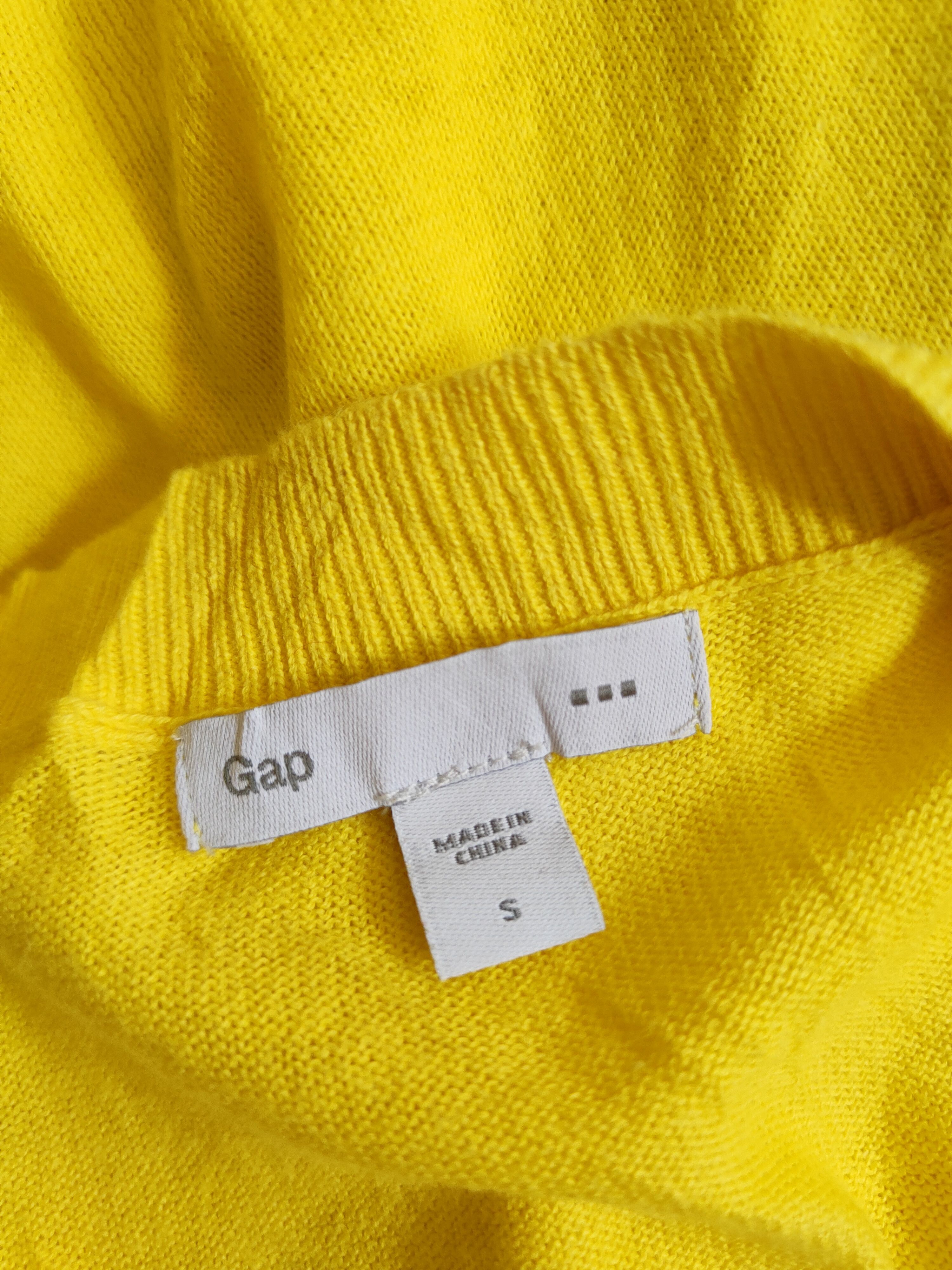 Gap × Homespun Knitwear Gap Yellow Knitwear Cardigan vintage #S1197 Size S / US 4 / IT 40 - 11 Thumbnail