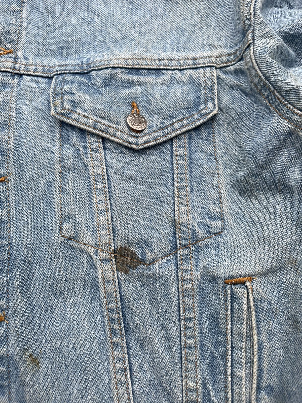 Vintage Vintage Tyca Embossed San Francisco Denim Jacket Size US XL / EU 56 / 4 - 16 Thumbnail