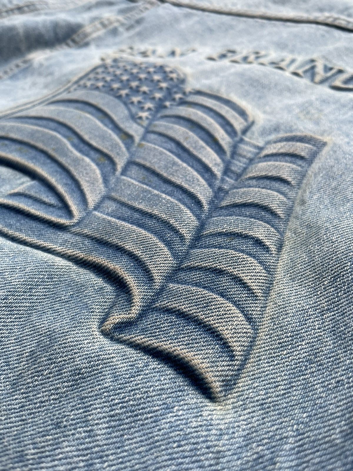 Vintage Vintage Tyca Embossed San Francisco Denim Jacket Size US XL / EU 56 / 4 - 11 Thumbnail