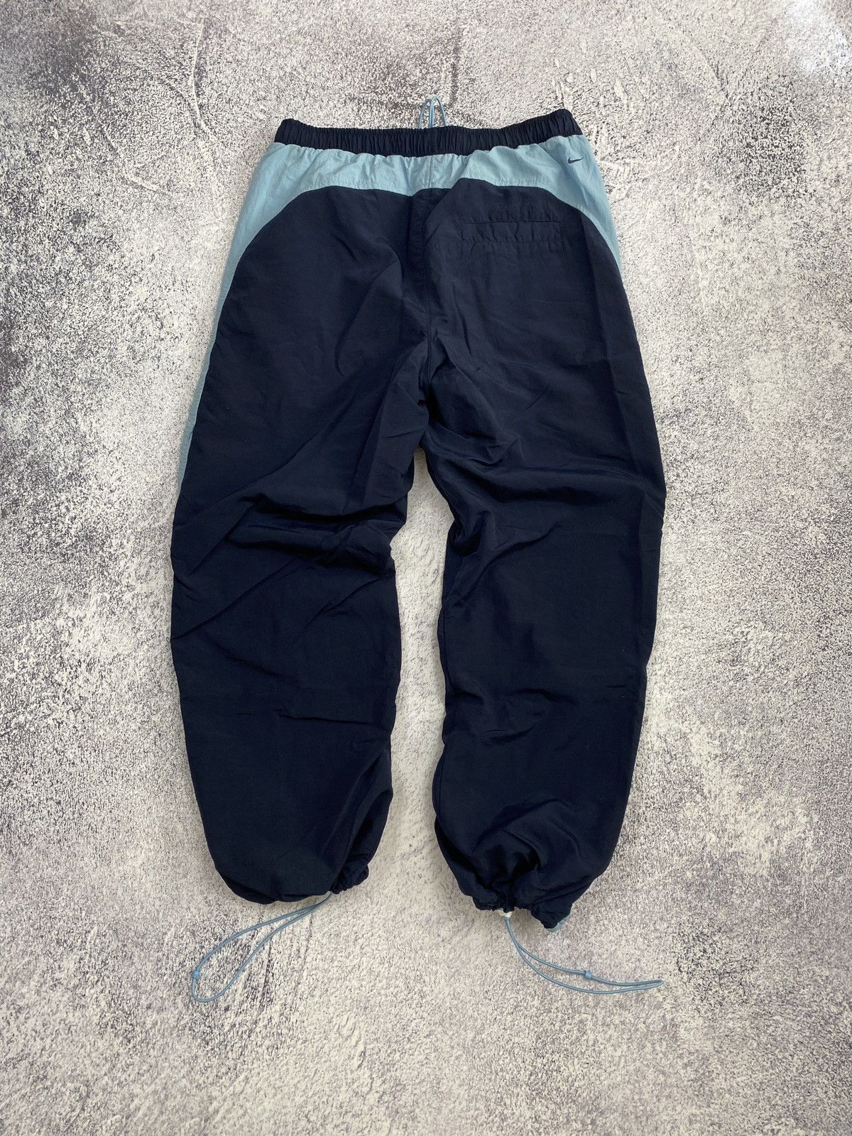 Nike × Vintage Nike y2k Vintage Nylon Drill Track Pants Swoosh Sky Blue Size US 40 / EU 56 - 5 Thumbnail