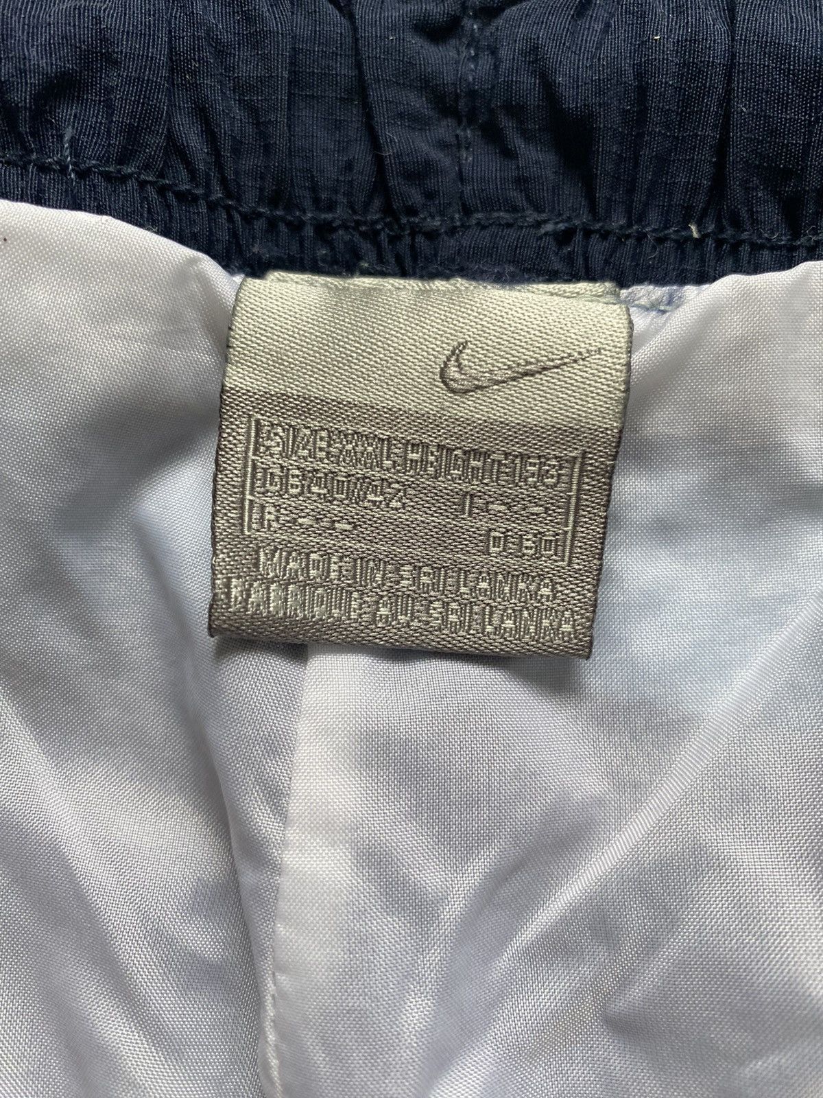Nike × Vintage Nike y2k Vintage Nylon Drill Track Pants Swoosh Sky Blue Size US 40 / EU 56 - 9 Thumbnail