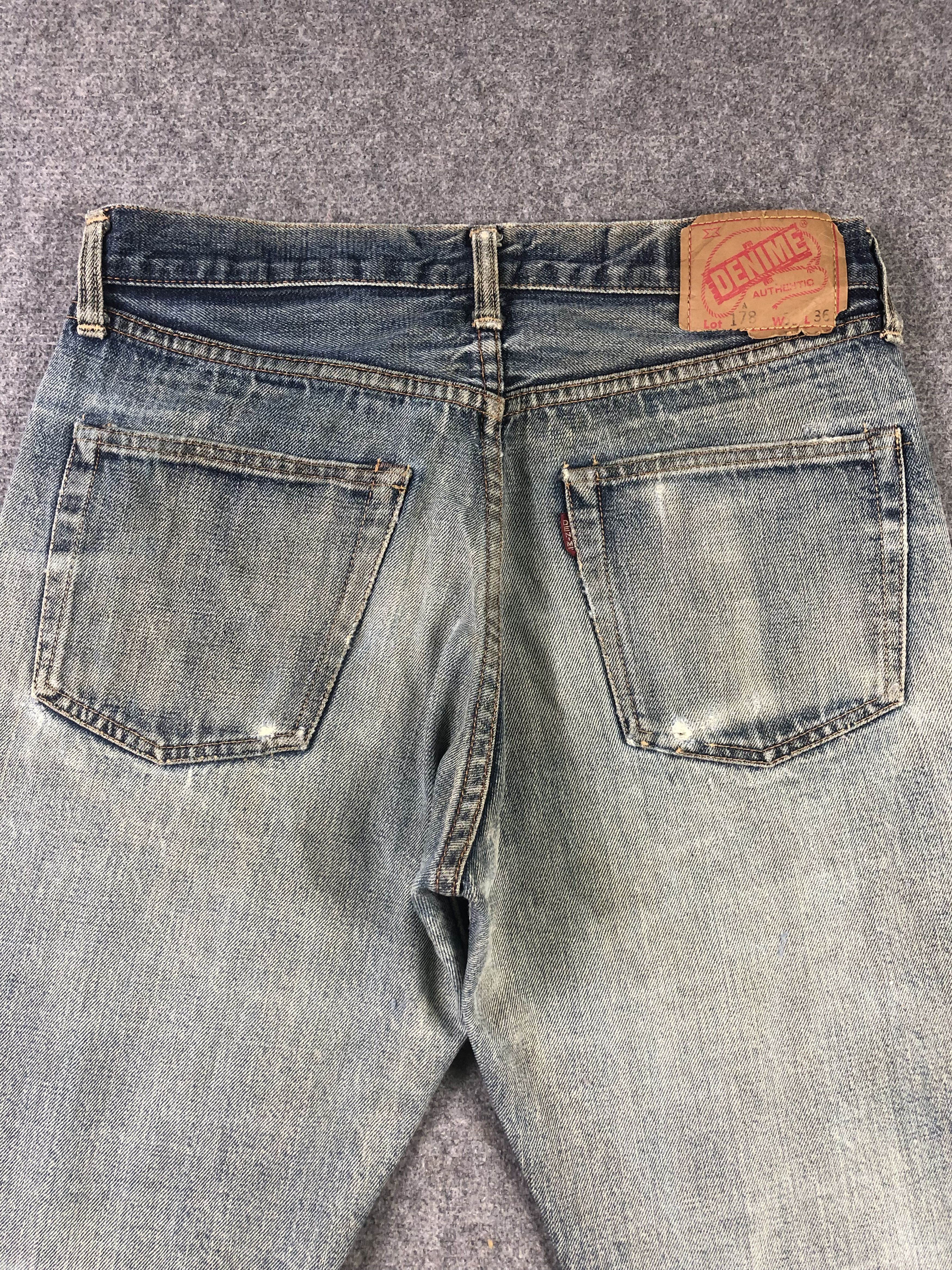 Denime Vintage Denime Selvedge Distressed Jeans 31x30.5 Size US 31 - 9 Thumbnail
