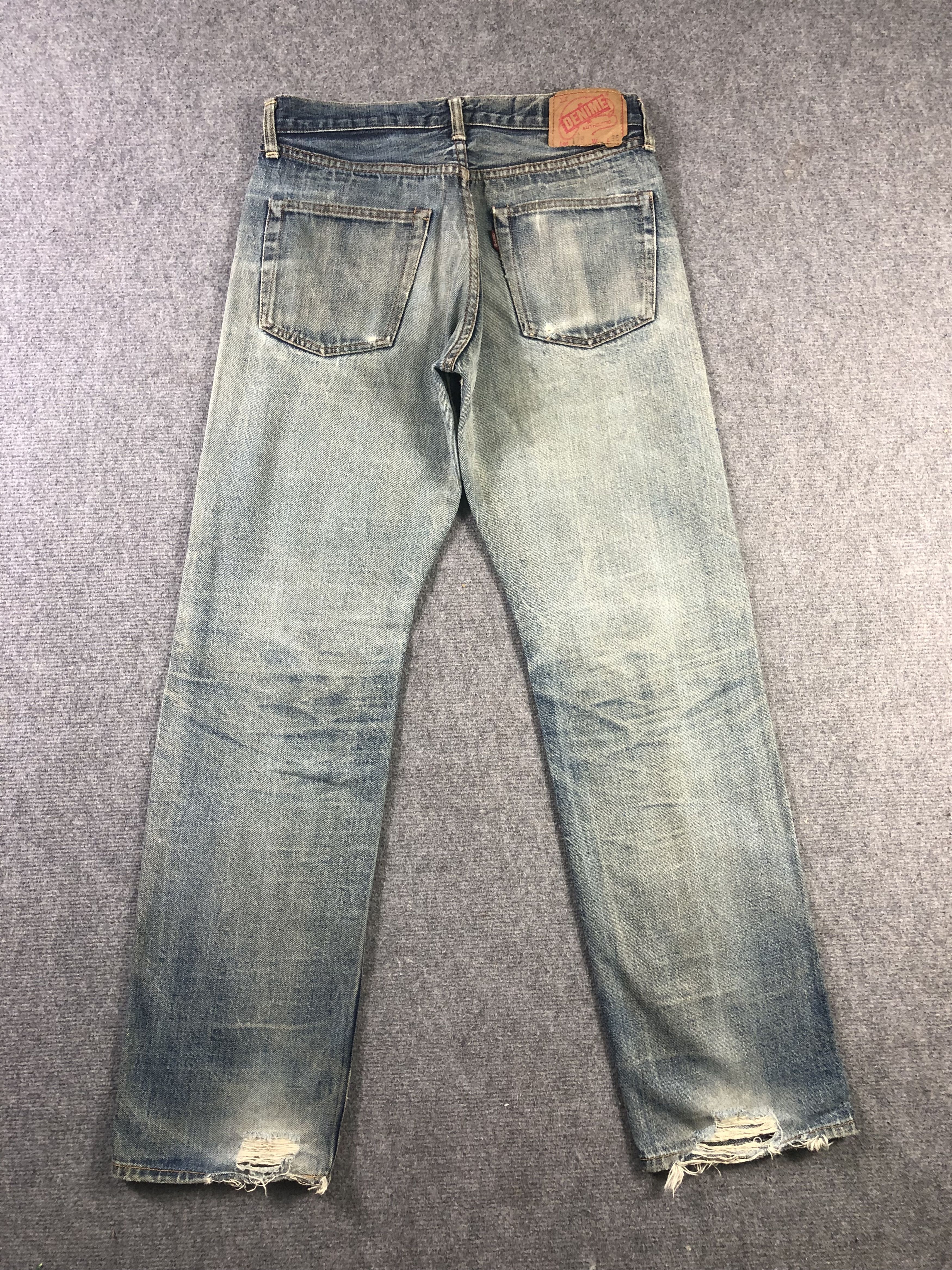 Denime Vintage Denime Selvedge Distressed Jeans 31x30.5 Size US 31 - 15 Thumbnail
