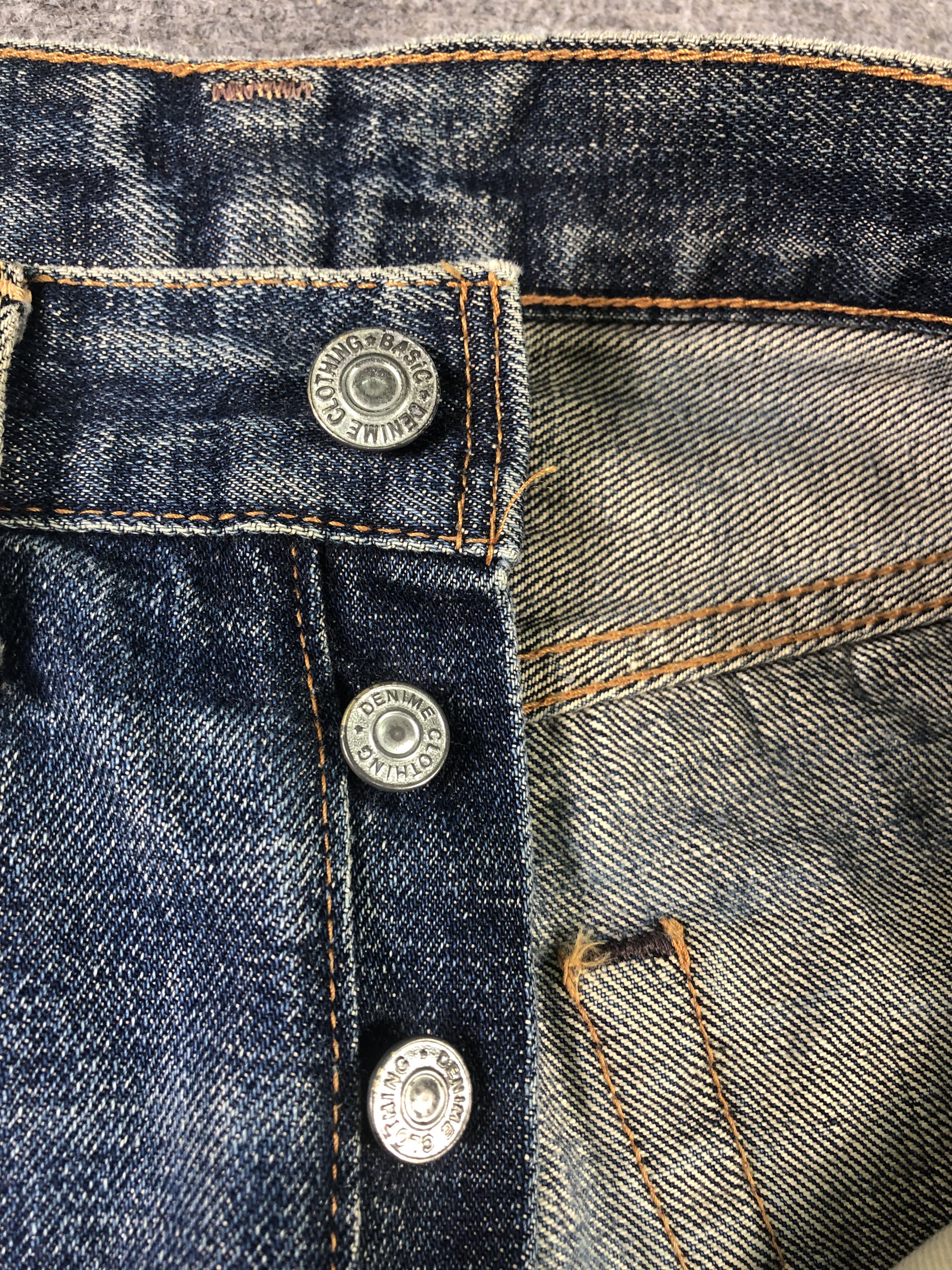 Denime Vintage Denime Selvedge Distressed Jeans 31x30.5 Size US 31 - 3 Thumbnail