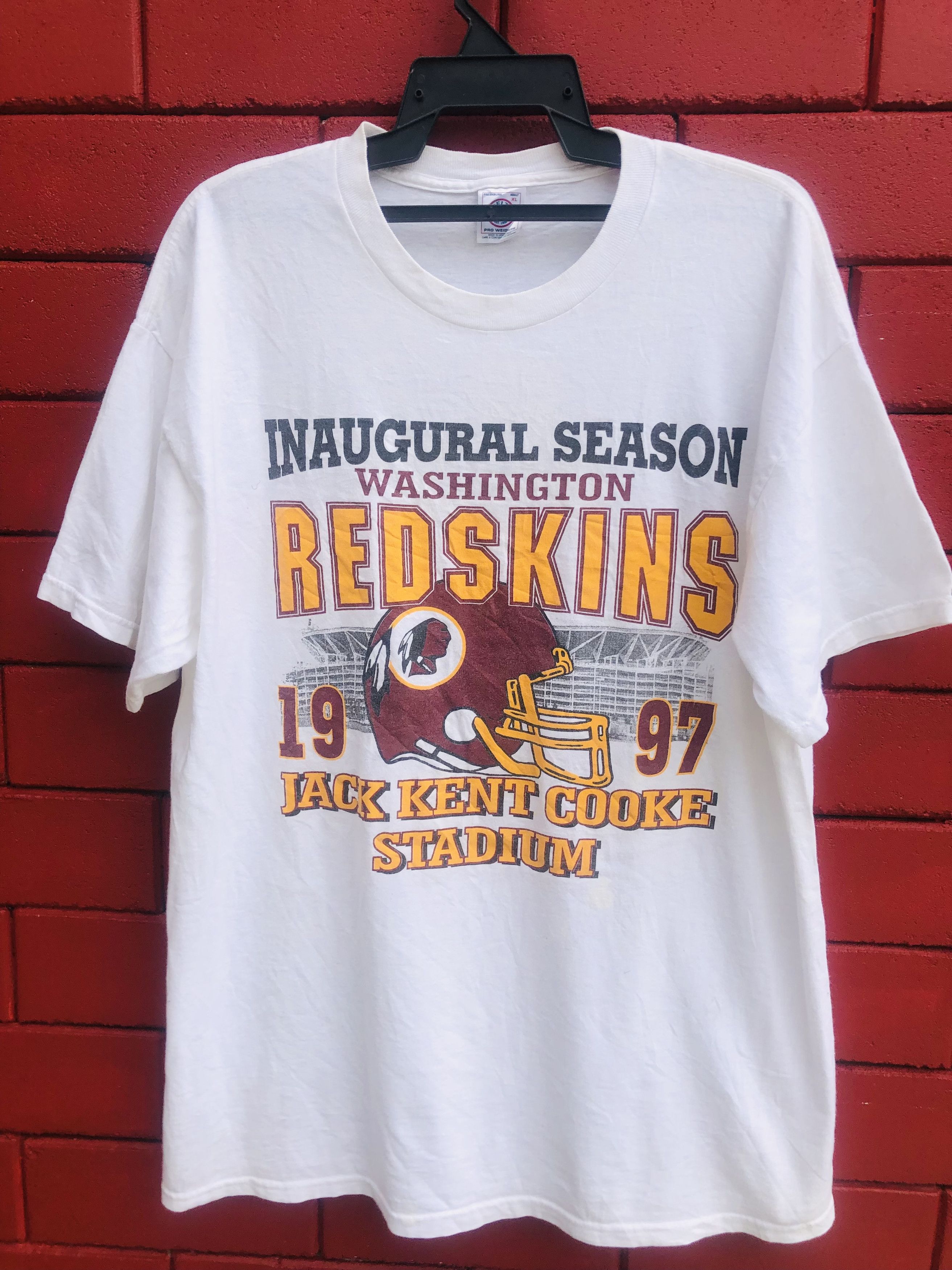 image of Vintage Redskins Inaugural Washington Designer Fashion in White, Men's (Size XL)