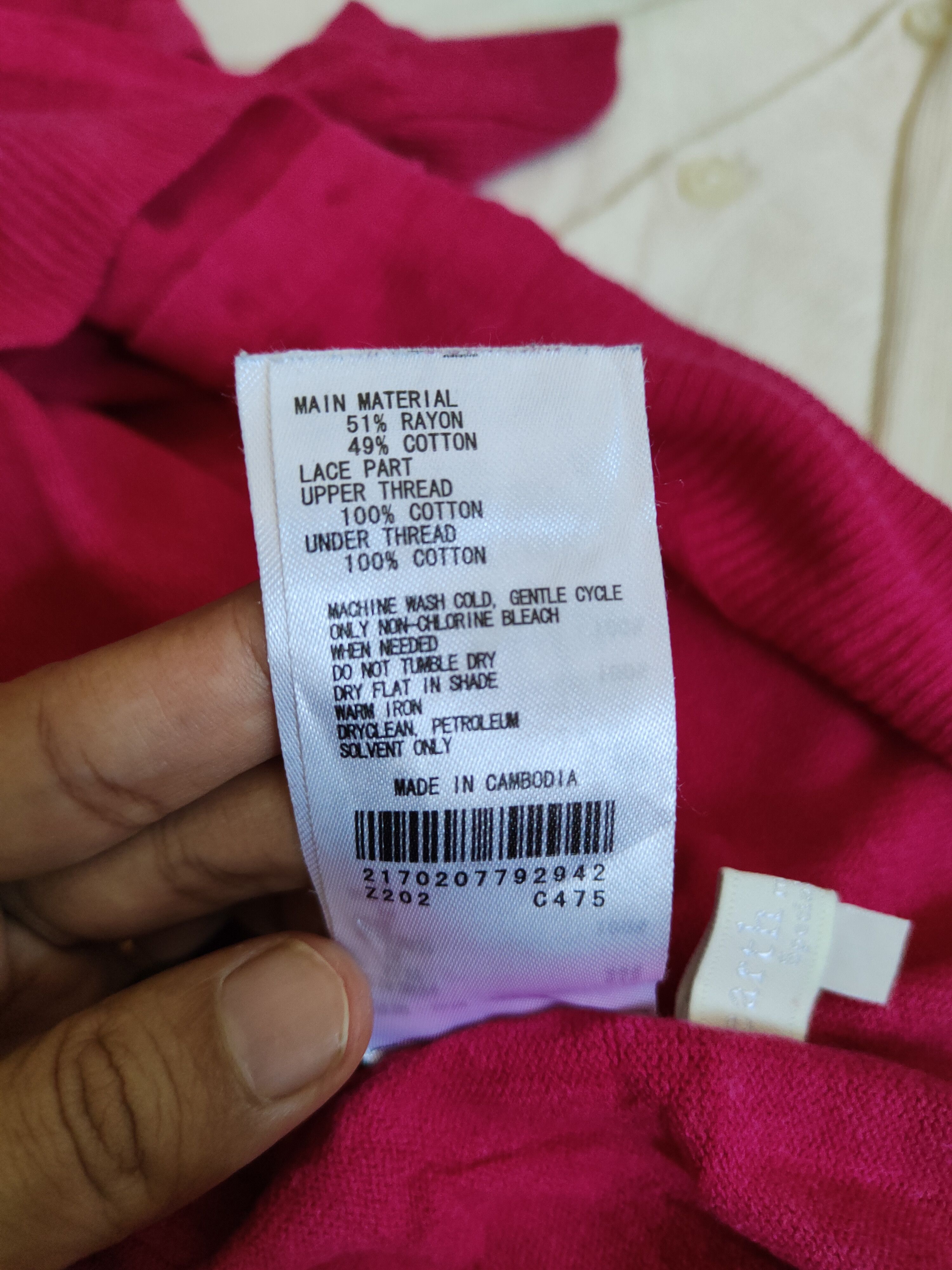 Japanese Brand Earth Music & Ecology Dark Pink Knitwear Cardigan #S1186 Size S / US 4 / IT 40 - 10 Thumbnail
