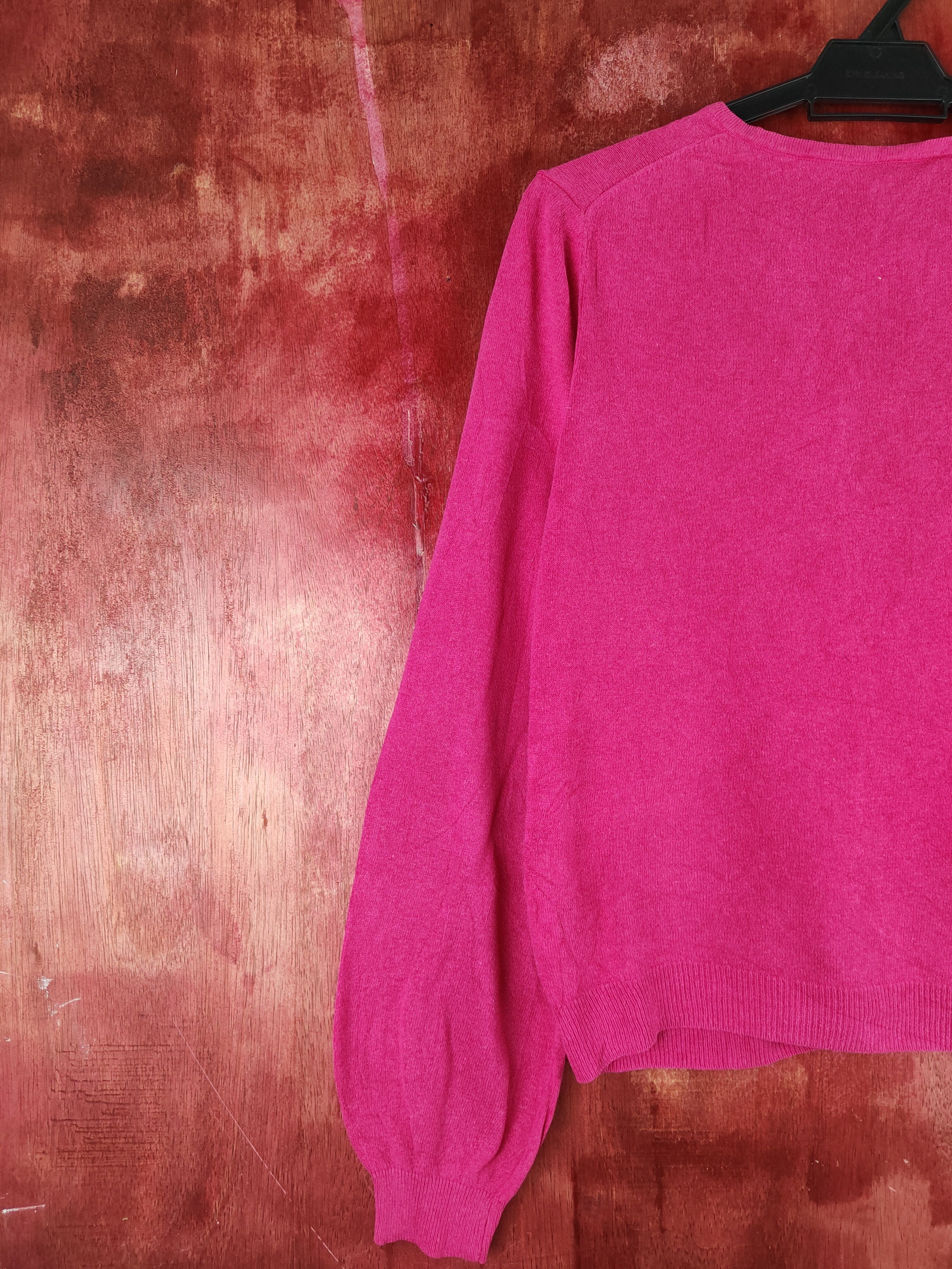 Japanese Brand Earth Music & Ecology Dark Pink Knitwear Cardigan #S1186 Size S / US 4 / IT 40 - 8 Thumbnail