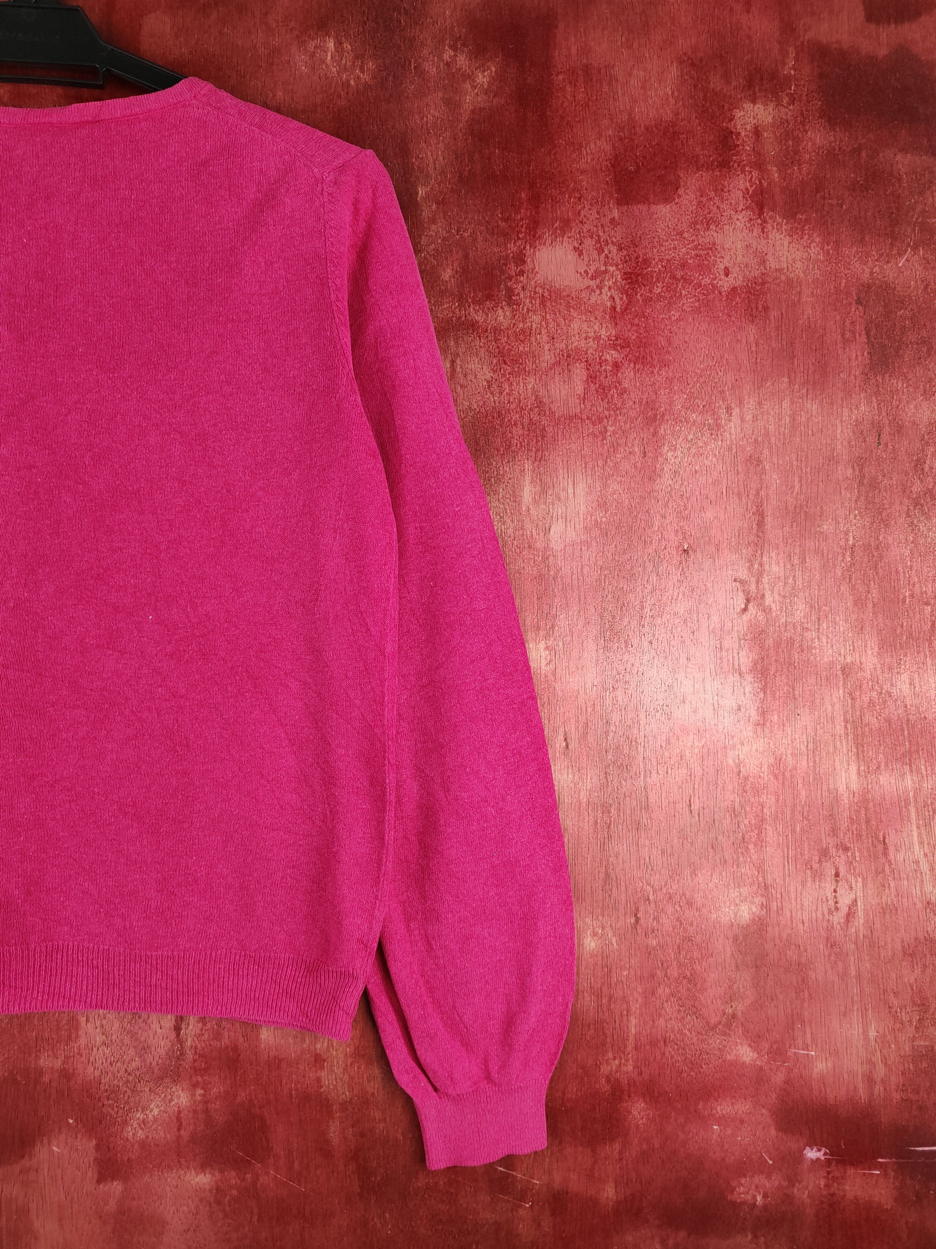 Japanese Brand Earth Music & Ecology Dark Pink Knitwear Cardigan #S1186 Size S / US 4 / IT 40 - 9 Thumbnail