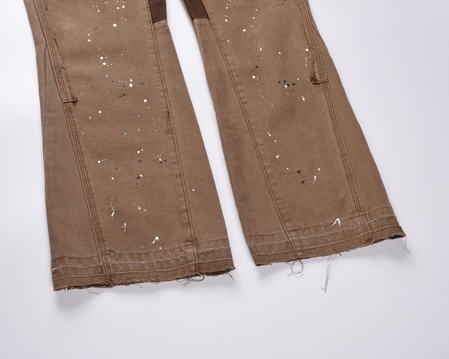 Japanese Brand Paint Splatter Flared Denim Jeans Size US 34 / EU 50 - 4 Thumbnail