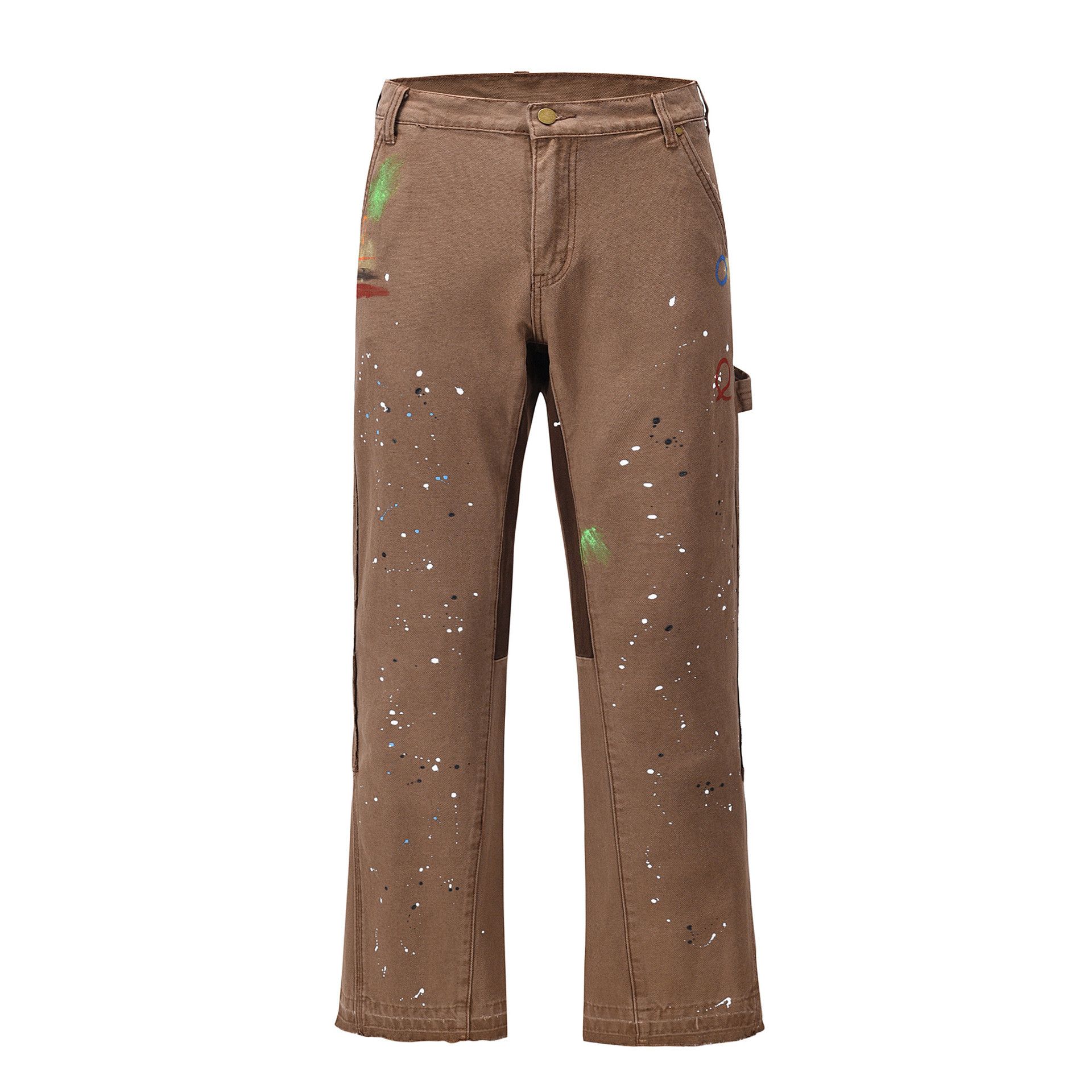 Japanese Brand Paint Splatter Flared Denim Jeans Size US 34 / EU 50 - 3 Thumbnail